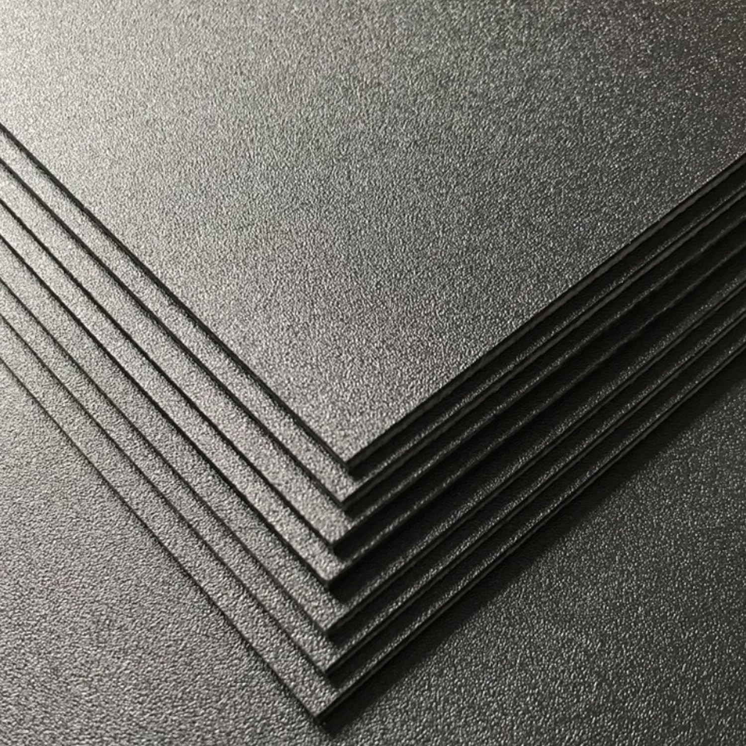 Pack of 2 ABS Plastic Sheet, Black Plastic Sheet 8″ x 12″ x 1/8″ Thick (3mm)