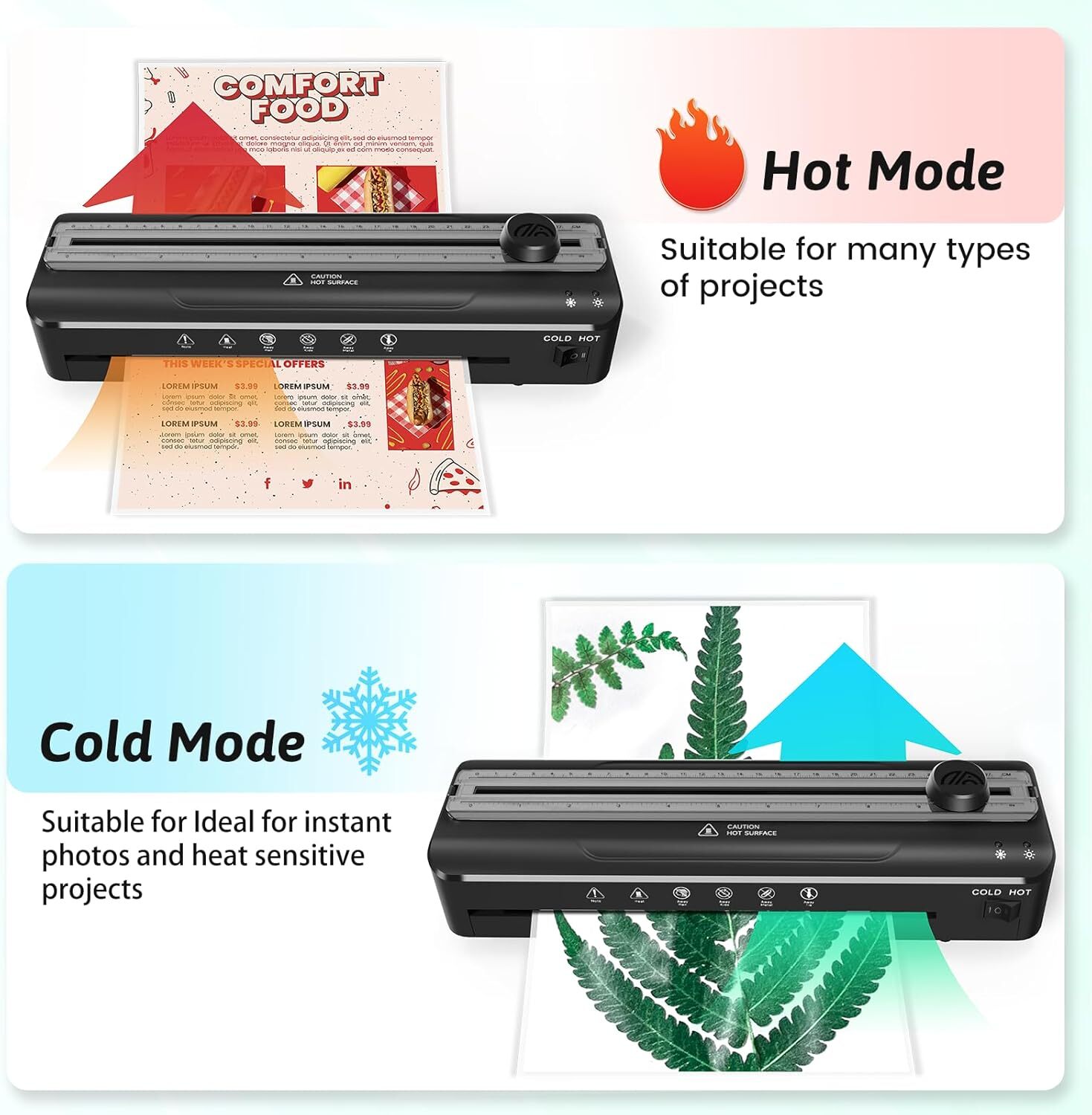 Laminator Machine 9 inch Quick Warm 4-in-1 with Trimmer + 20 Lamination Sheets