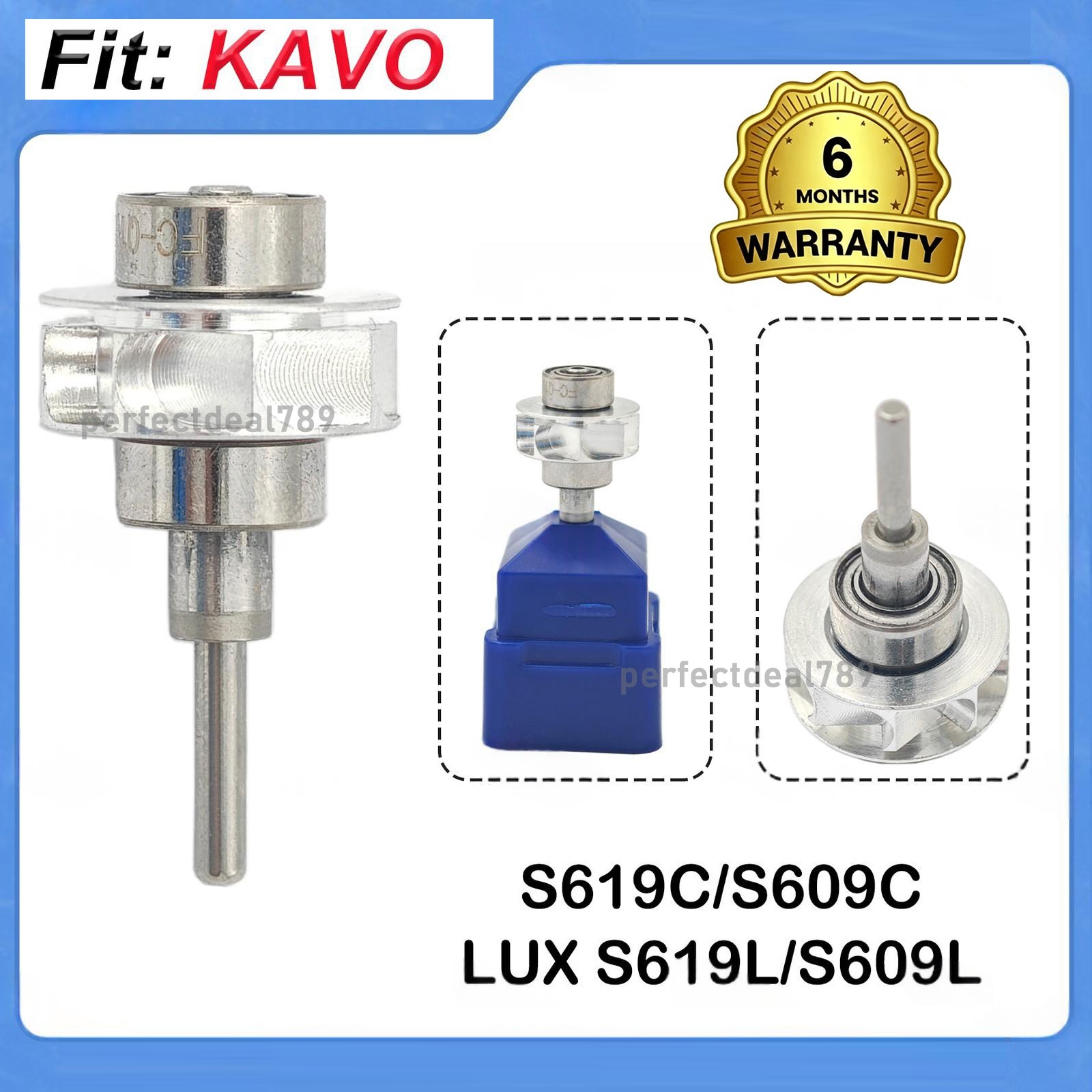 Dental Handpiece Rotor Turbine Cartridge Fit KAVO S609C S619C LUXS619L S609L