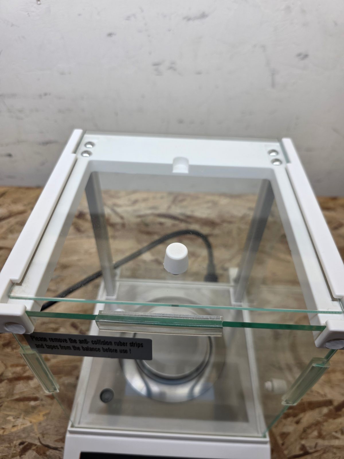 US Solid Balance Precision Lab Scale 0.0001g 320g Capacity Missing Left Panel