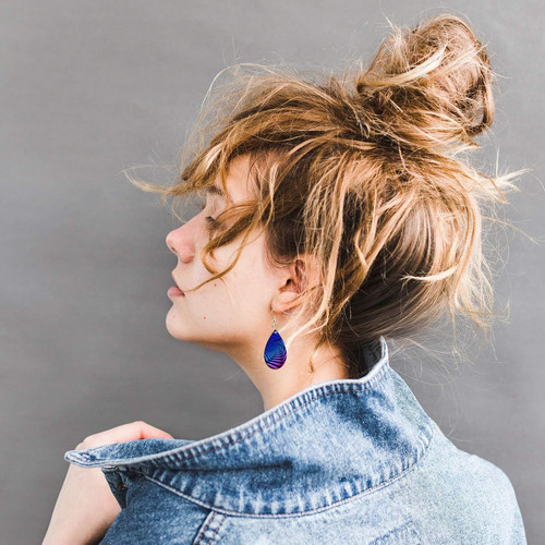 Wood Earring Blanks for Women Unfinished Little Teardrop Earrings for…