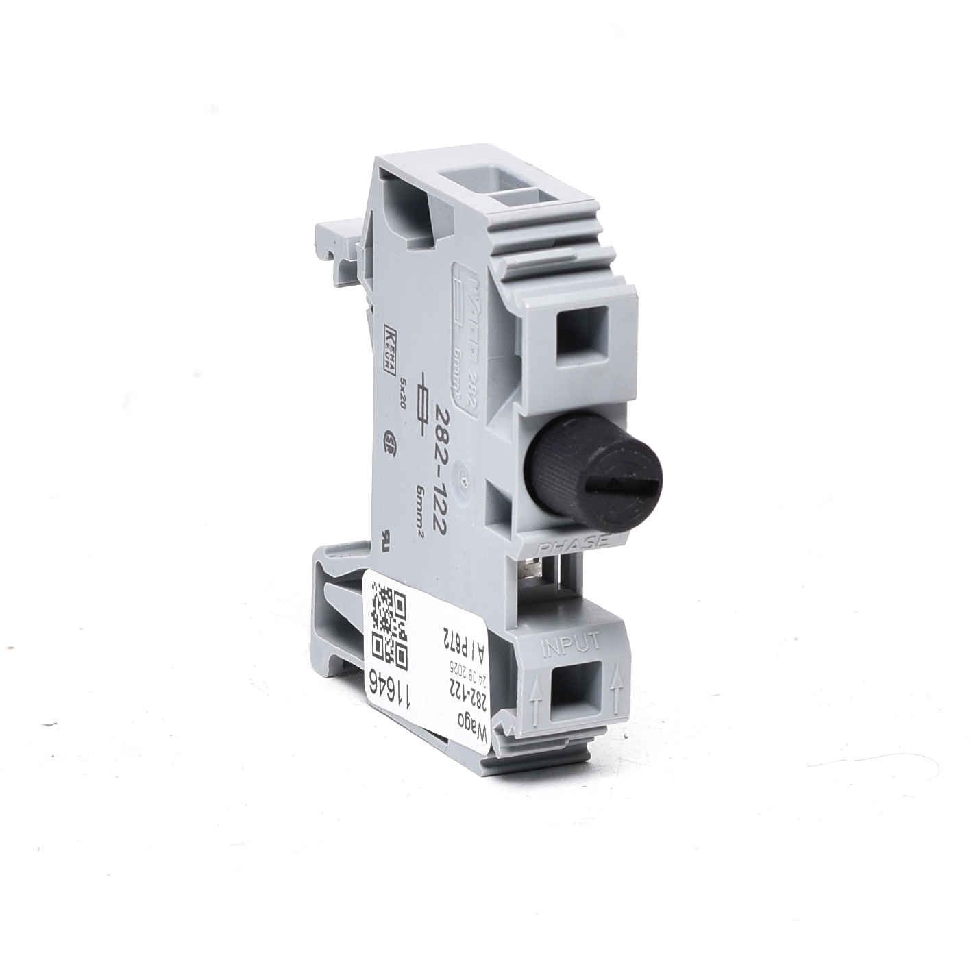 1pc Wago 2-wire fuse terminal G-fuse insert 5 x 20mm 282-122-ref-