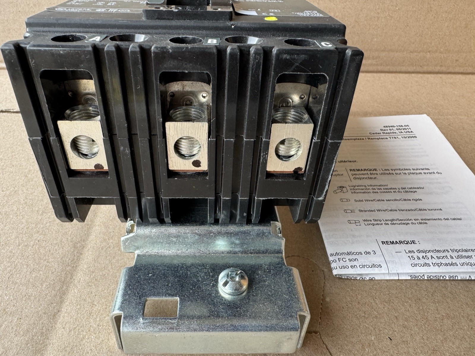 Square D FA36060 60 Amp 3 Pole 600V Circuit Breaker I Line 3P 60A NEW Open Box