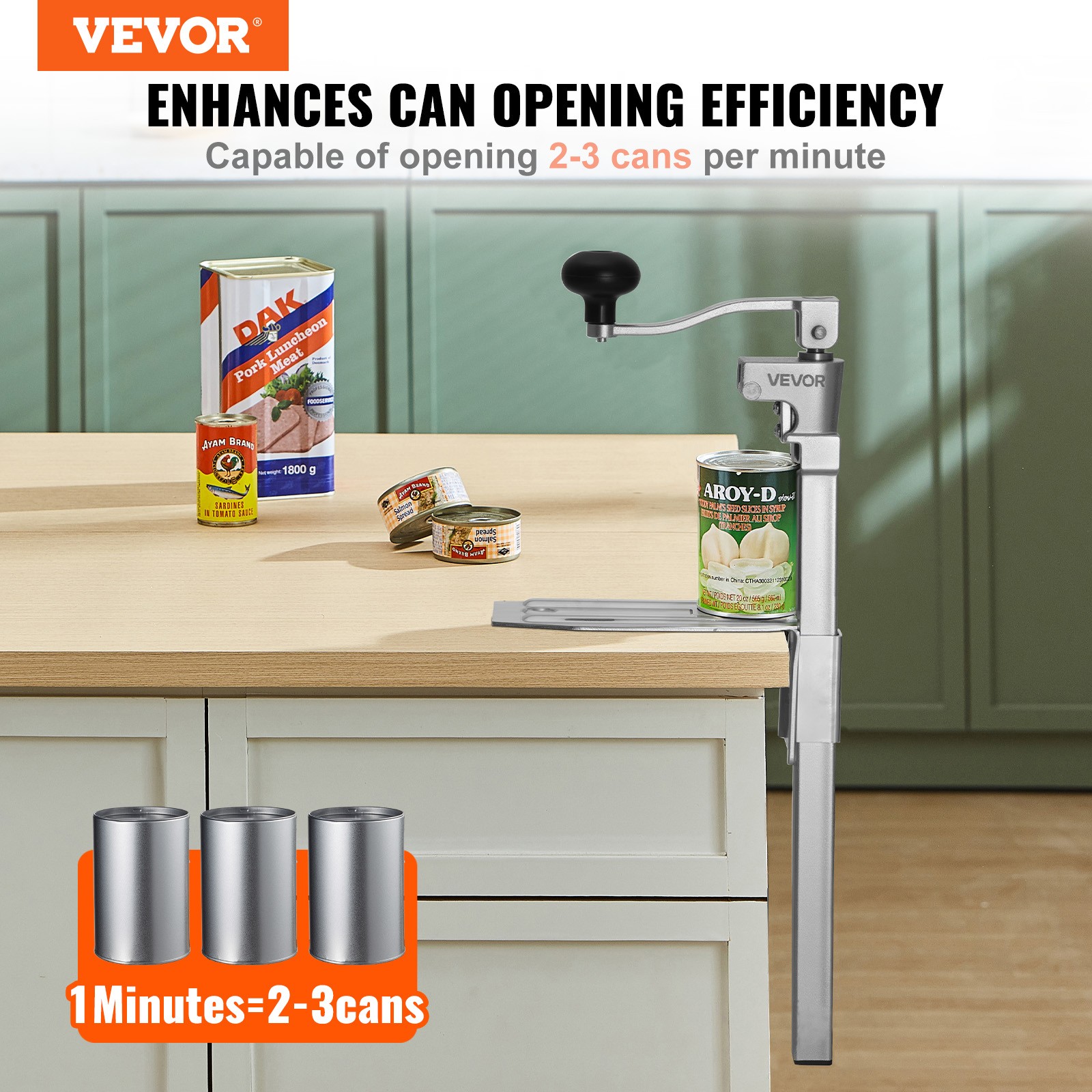 VEVOR Commercial Can Opener Heavy Duty Manual 11.8 in Can Opener Restaurant