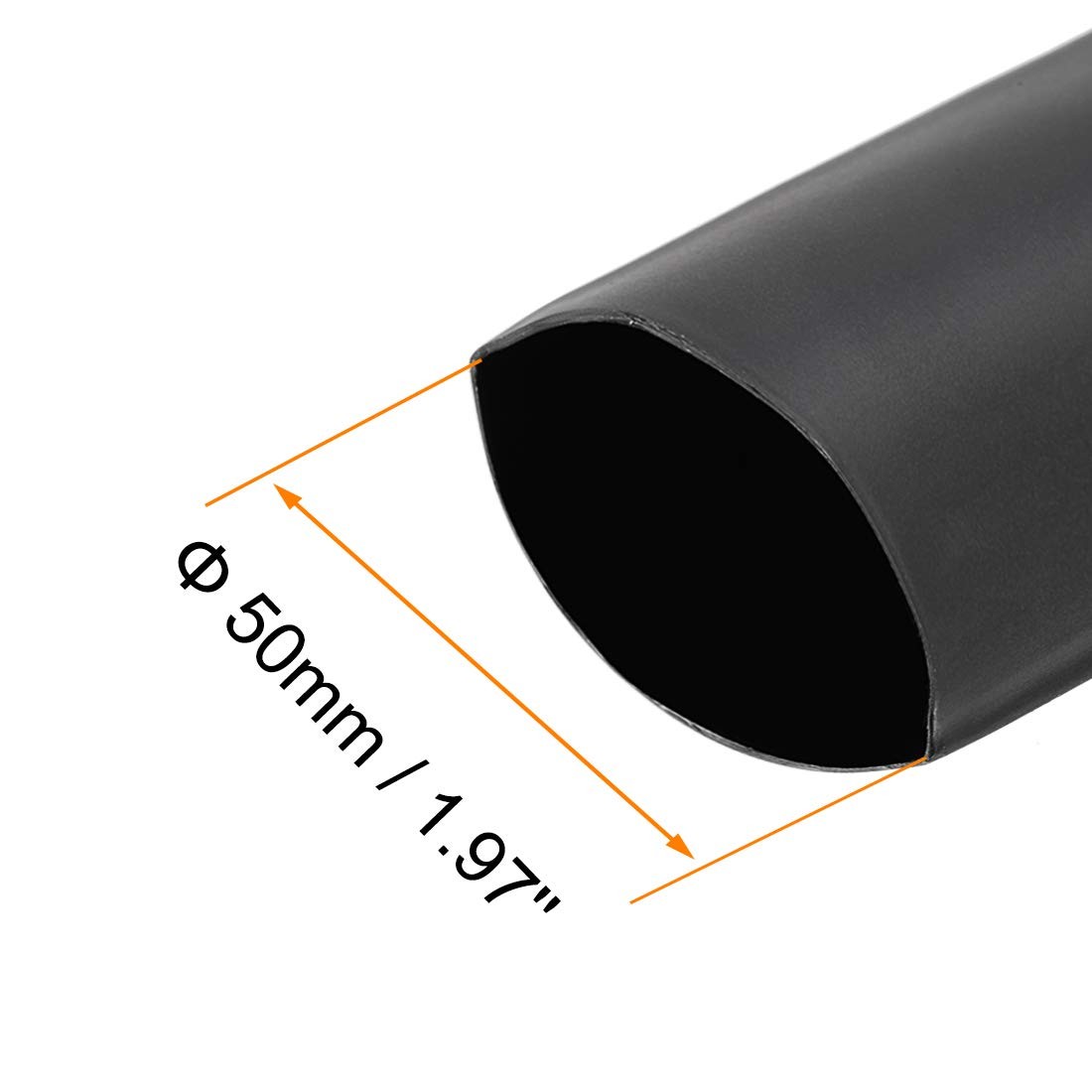 Heat Shrink Tubing 2 50mm Diameter 82mm Flat Width 31 Shrinkable Ca Size: 82mm