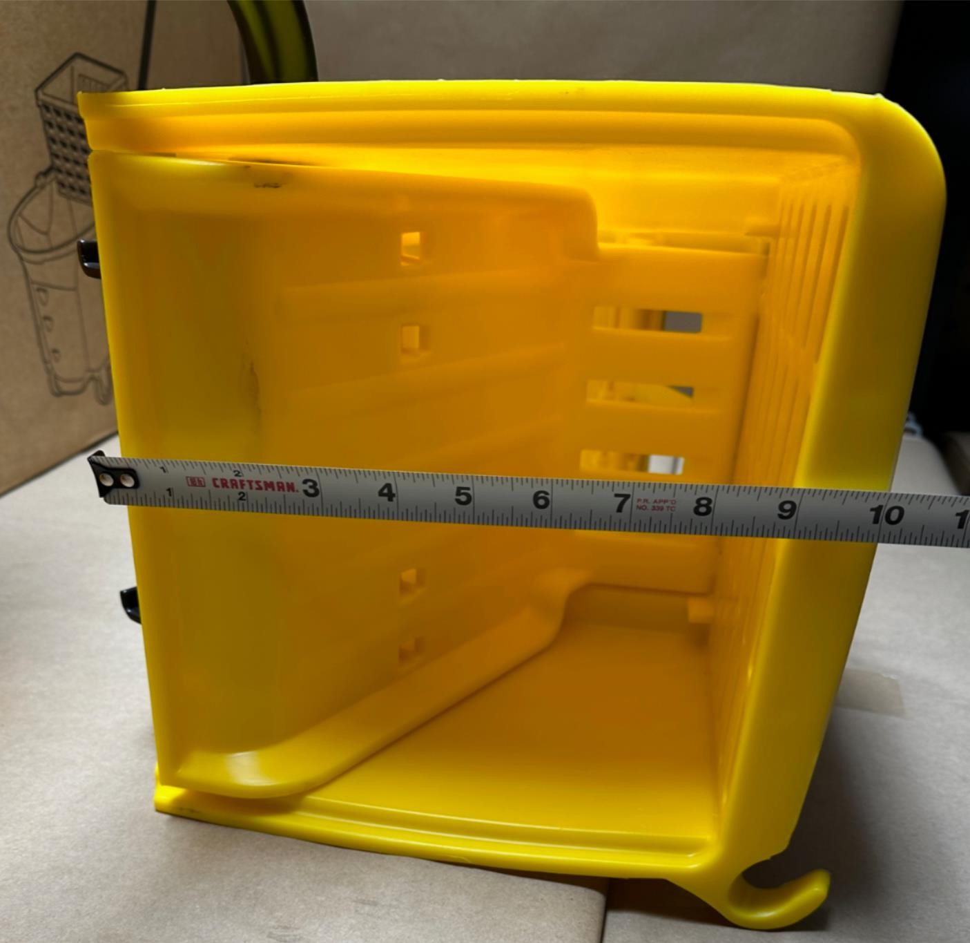 Rubbermaid Wave Brake 35 Qt Yellow Combo Mop Bucket and Wringer FG758088YEL