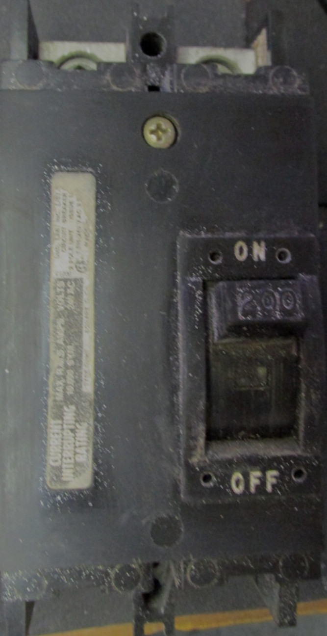 Square D Q2M 2200 MT 200 amp main breaker 240v Used,.. K-11