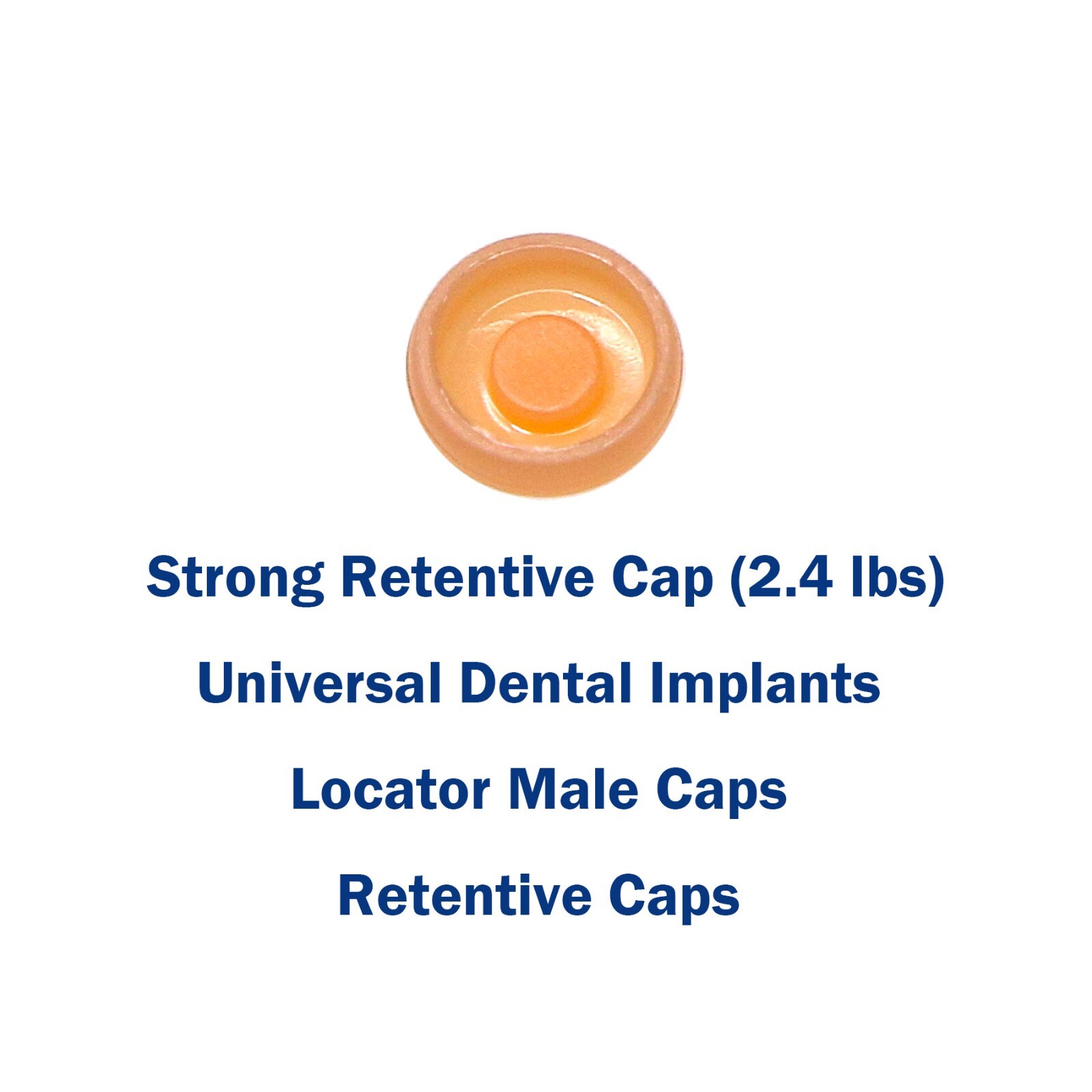 US Dental Universal Overdenture Retention Implant Caps 2.4Lbs Pink