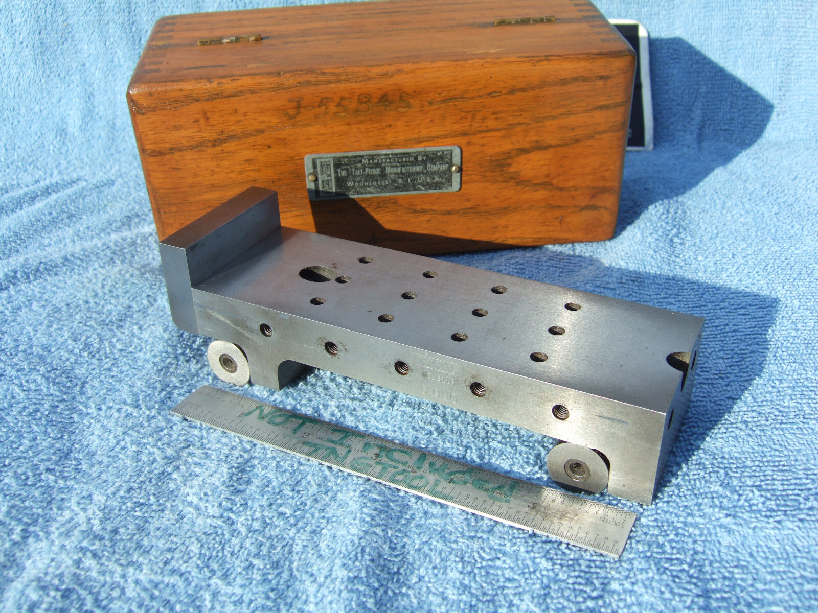 SINE PLATE TAFT-PEIRCE SINE PLATE 1A TOOLMAKER MACHINIST GRIND INSPECT EDM MILL