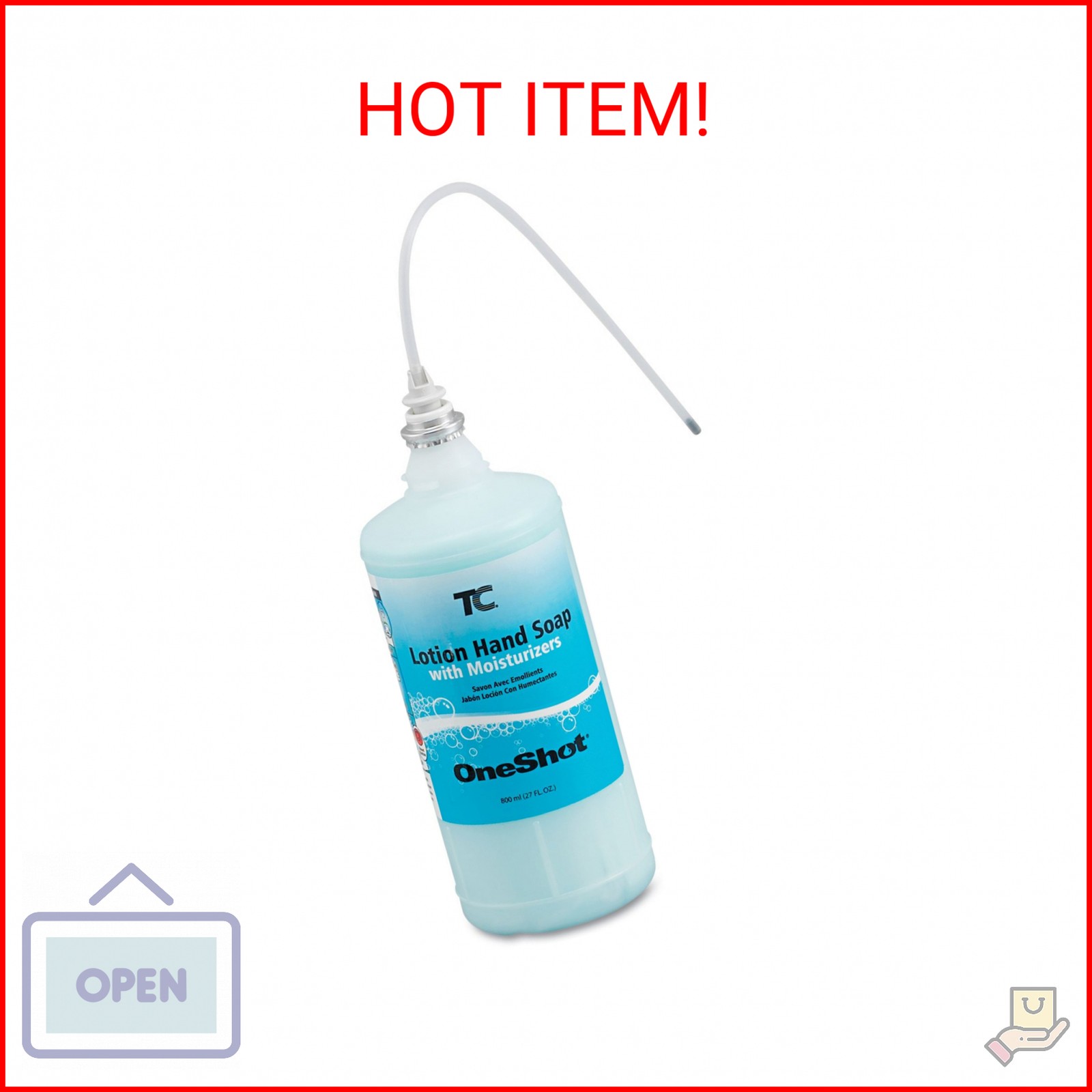 Rubbermaid Commercial Products OneShot Moisturizing Lotion Hand Soap Refill, 800