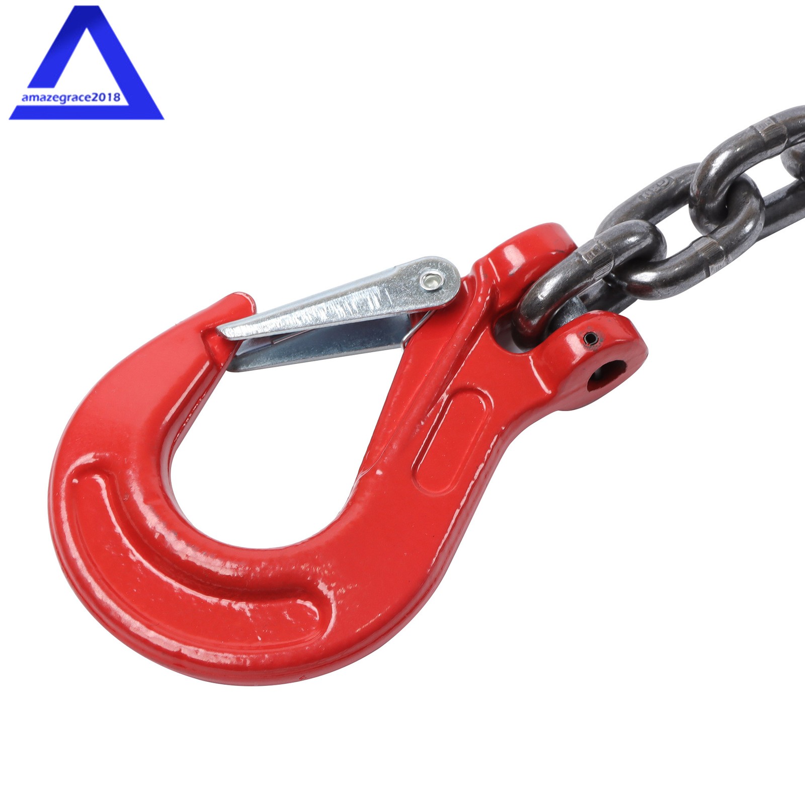 Lifting Chain Sling 5/16″ × 6′ Double Leg w/ Grab Hook 6600lbs Capacity G80