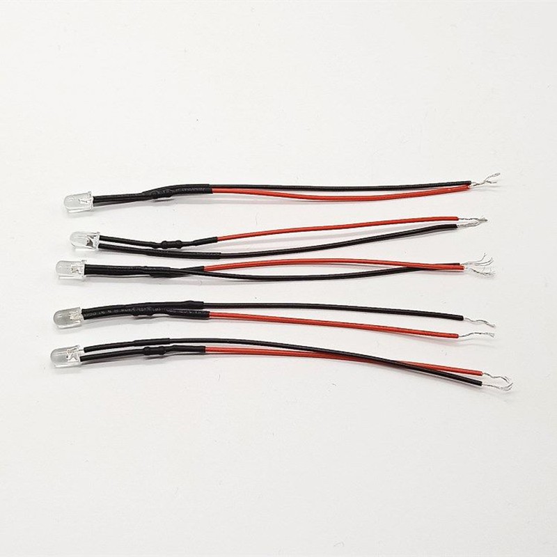 3mm/5mm DC 5-12V LED Bulb Pre-Wired Ultra Bright Emitting Diodes 20cm Pre Wire