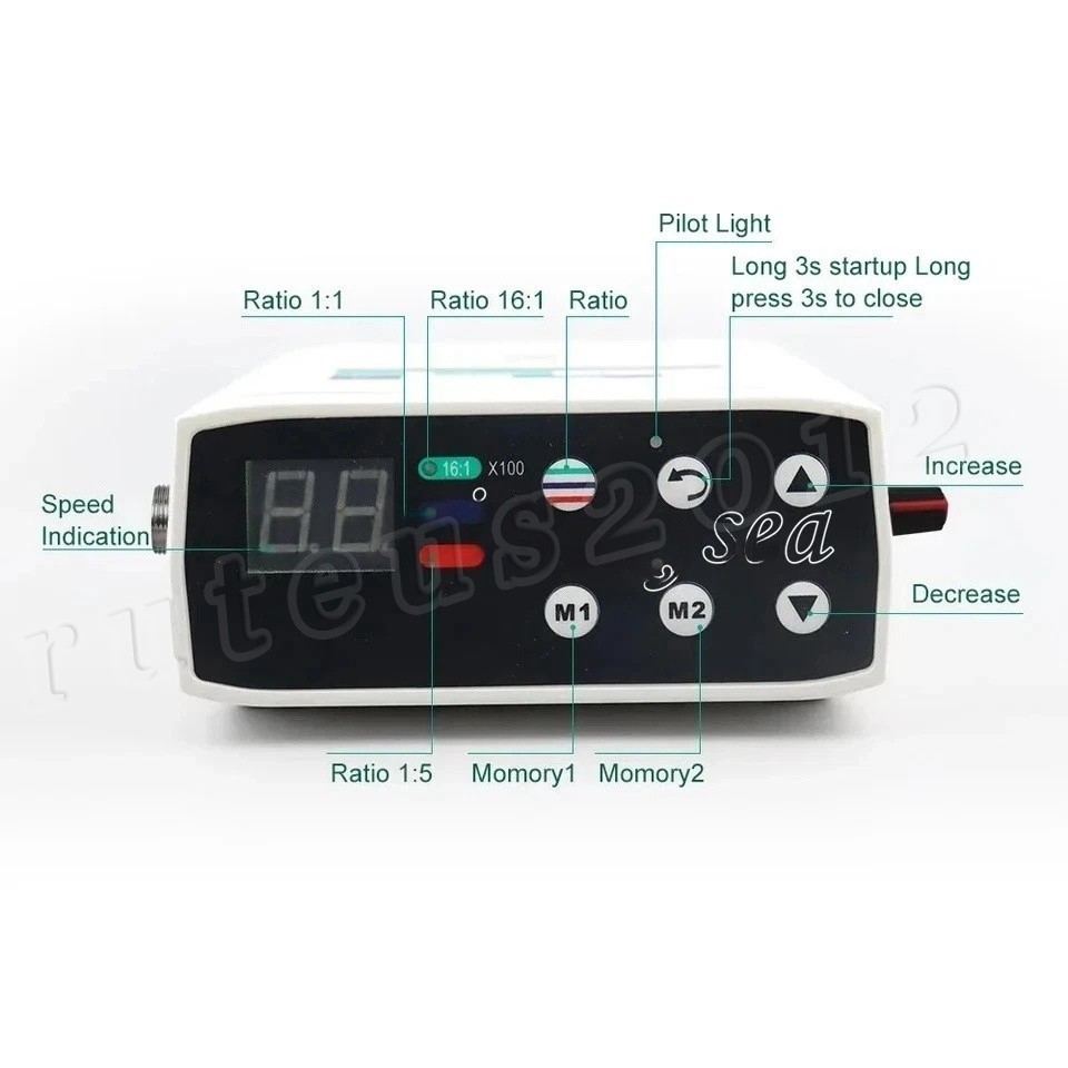 NSK Style Dental Brushless Electric Micro Motor/1:1/1:5 Handpiece for Practice