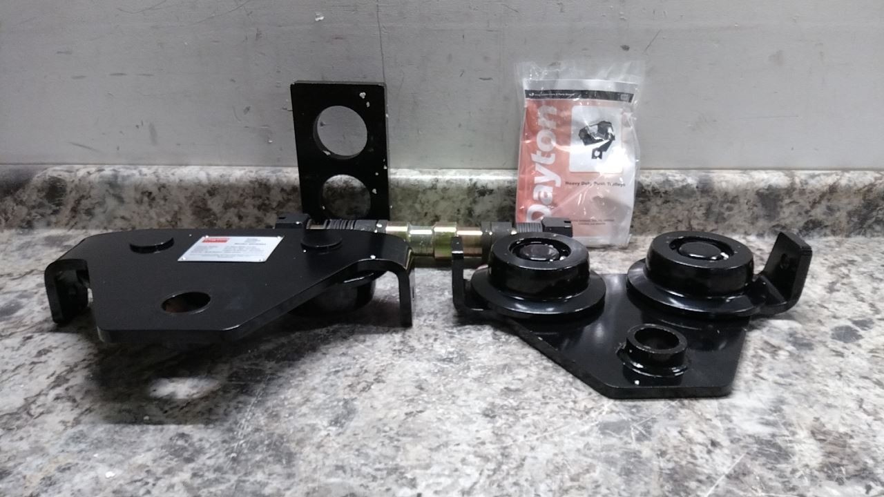 Dayton 55HE69 6,000 Lb Load Capacity 4 to 8 In Beam Flange W Push Trolley