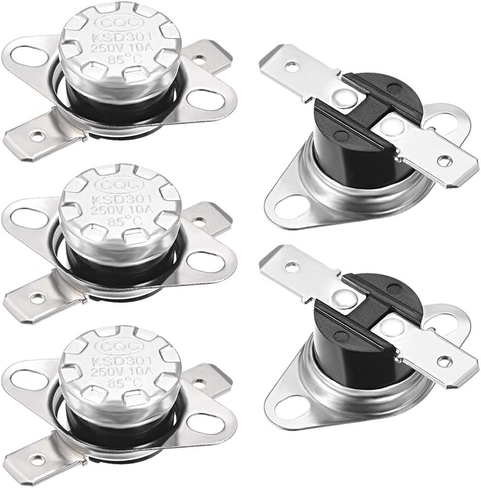 KSD301 Thermostat 85°C 185°F 10A Normally Open N.O Adjustable Snap Disc