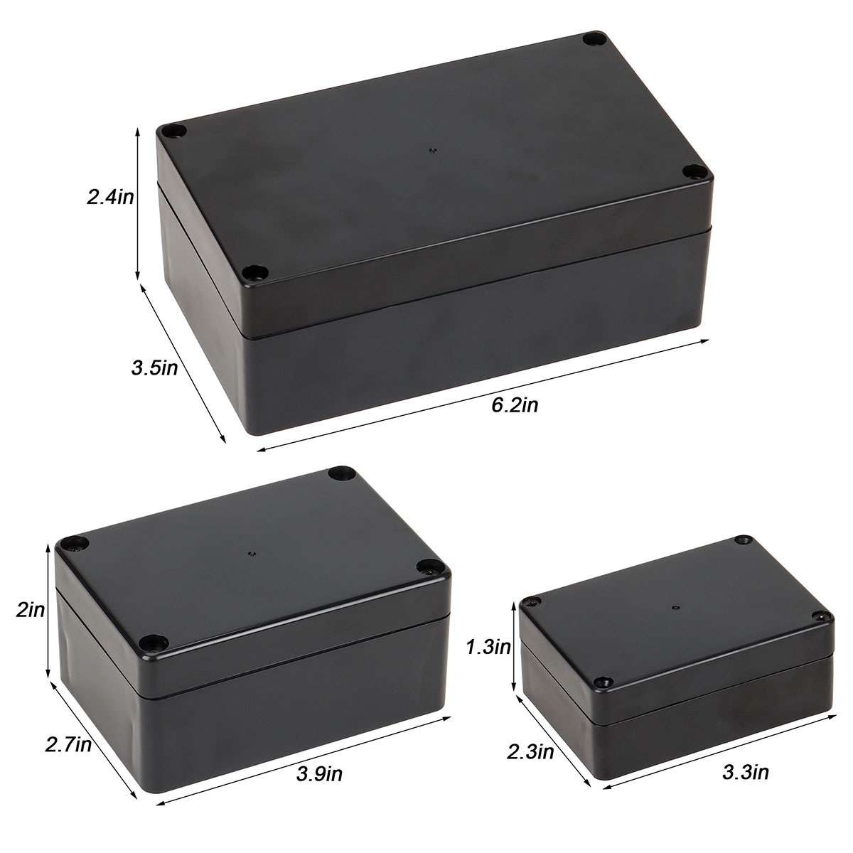 Project Box IP65 Waterproof Junction ABS Plastic Enclosure Dustproo Boxes DIY US