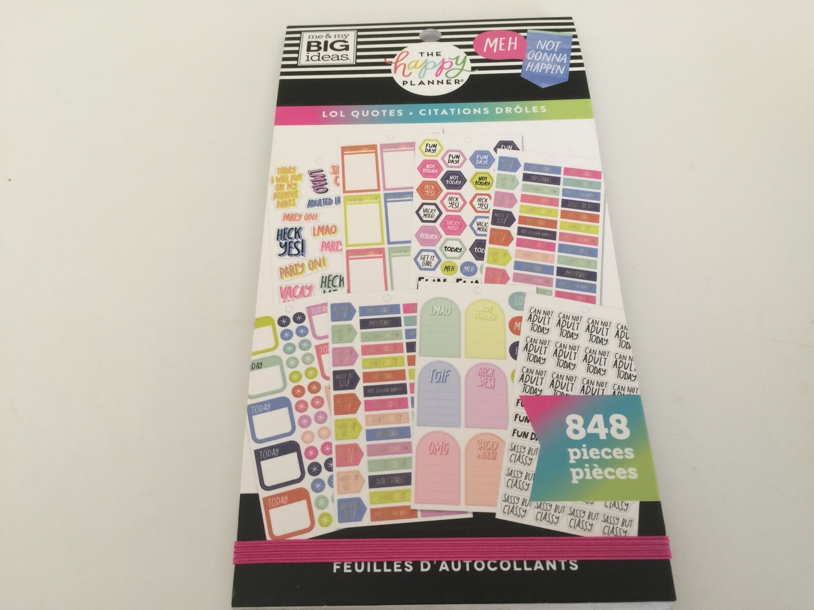 New The Happy Planner Lol Quotes Sticker Value Pack 848 Pieces