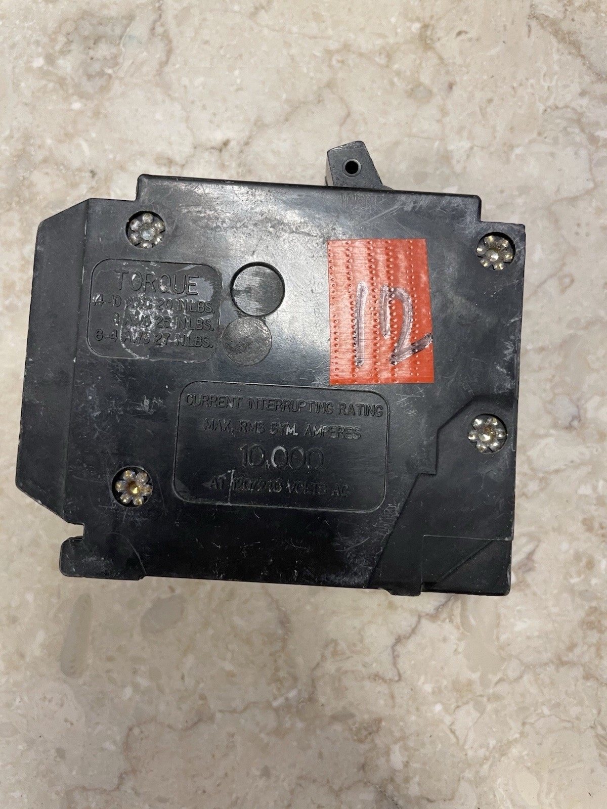 Eaton BR2020 DNPL2020 2-Pole 20A 120/240V Type BRD HACR Breaker