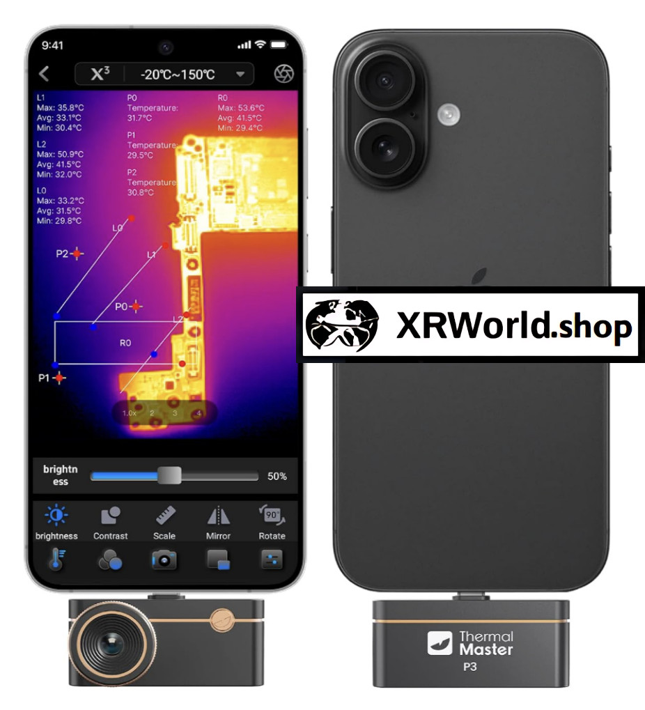 Free shipping Thermal Master P3 Thermal Imaging Camera with 512×384 X³ IR R PCB