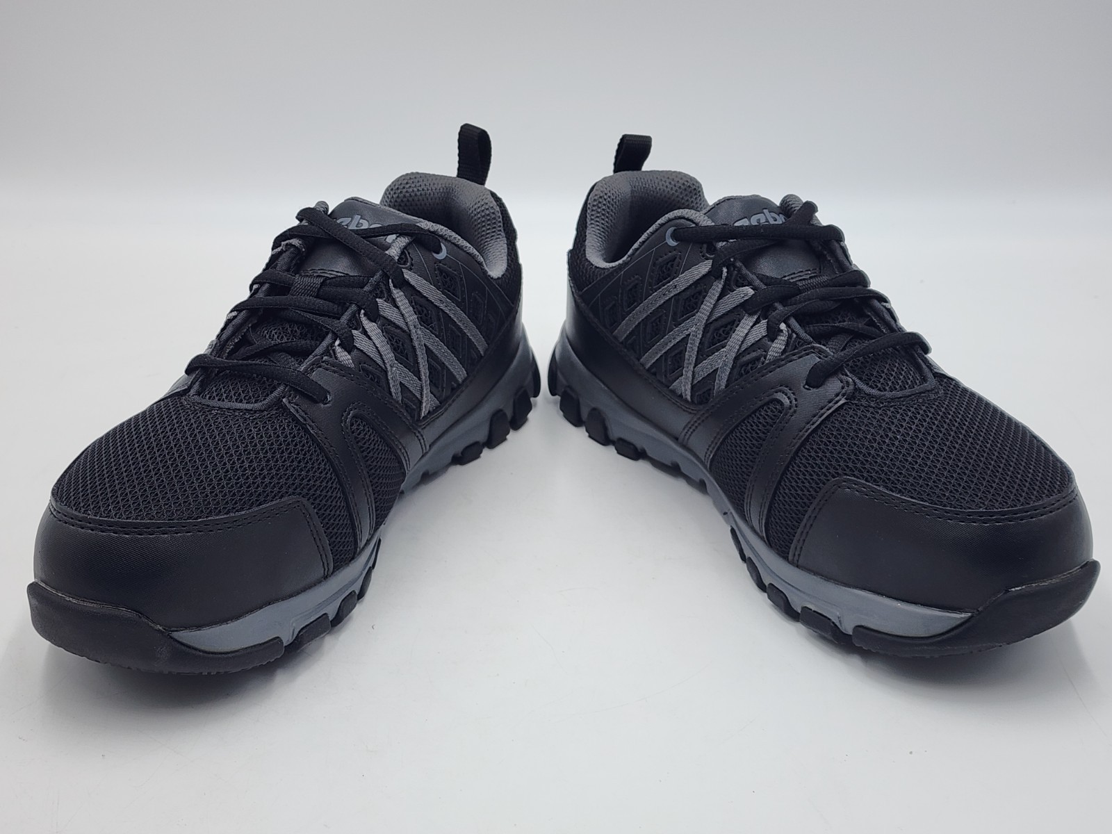 Reebok Steel Toe Sublite Black Work Sneakers Wide Sz Men’s 8 / Women’s 10