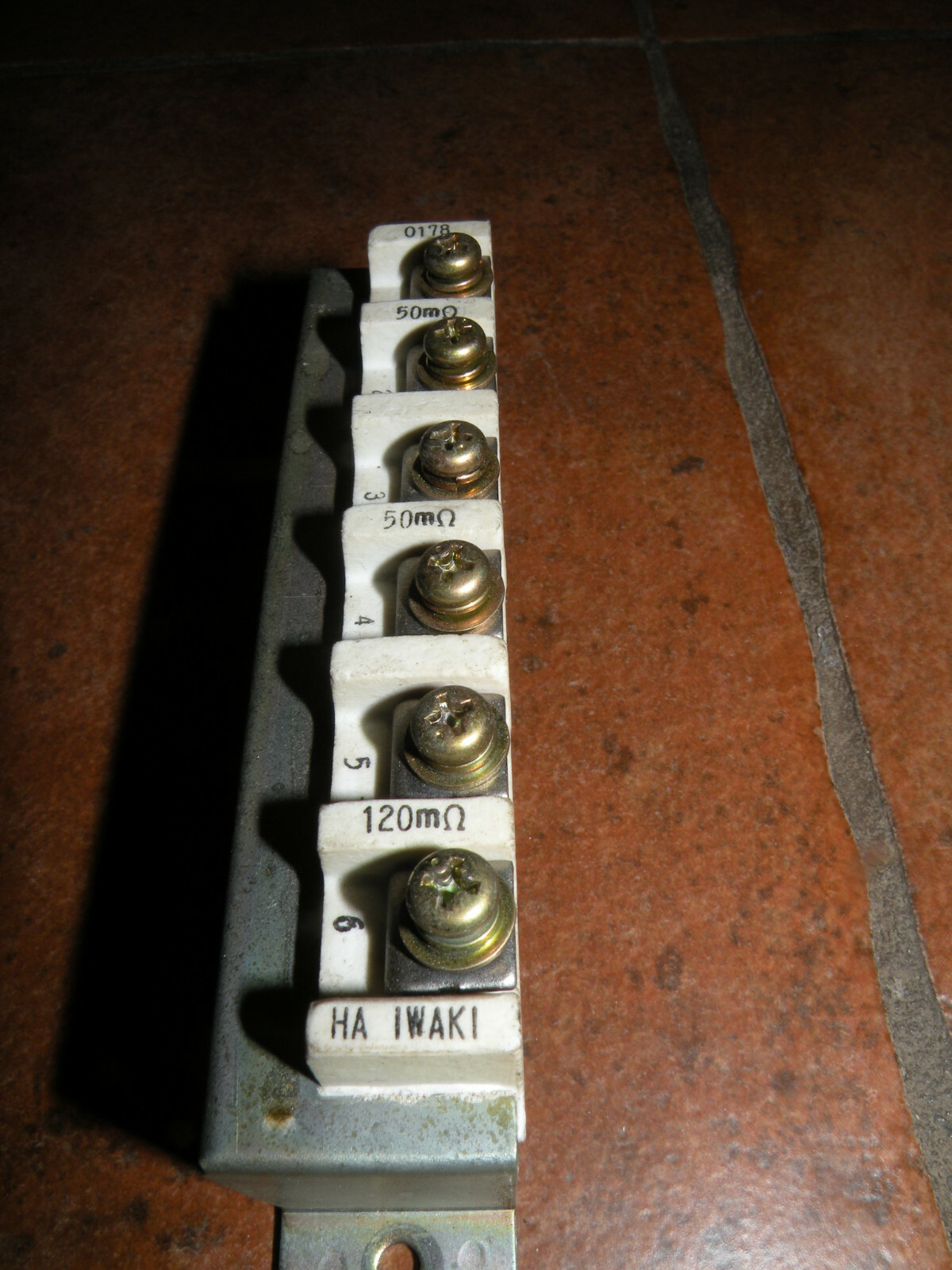 (6) FANUC / IWAKI 0178 RESISTORS 50mΩ & 120mΩ