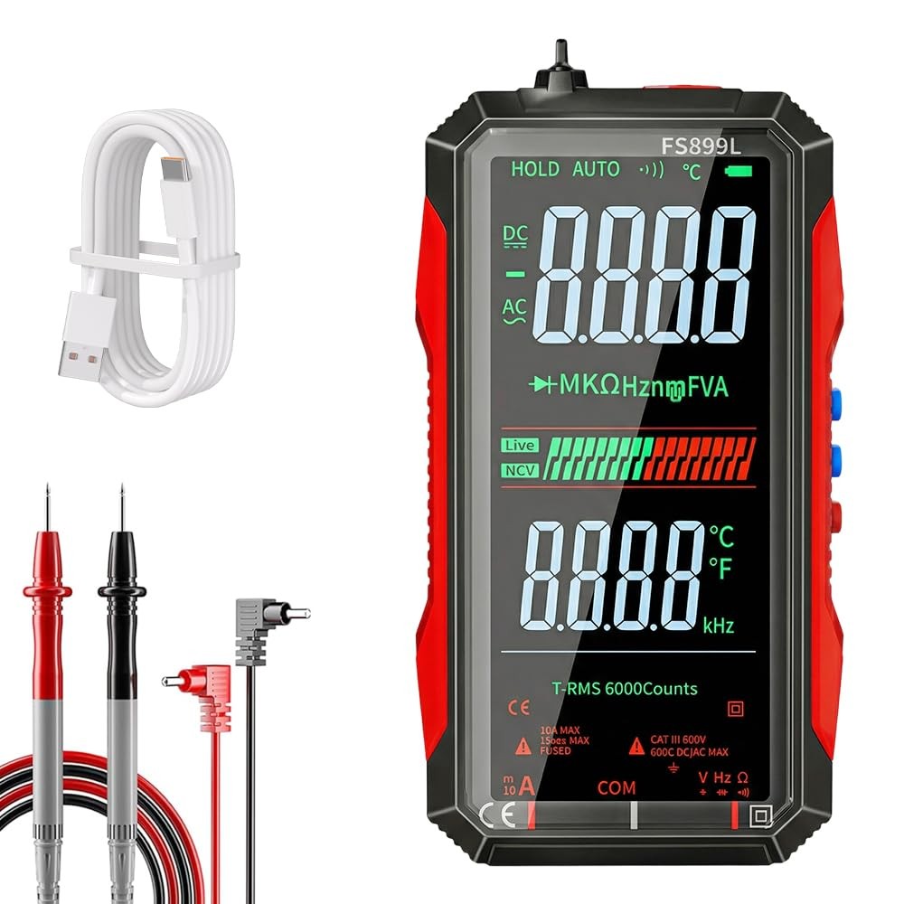 FS899S For Rechargeable Digital Multimeter with Voice Broadcast and Flashlight