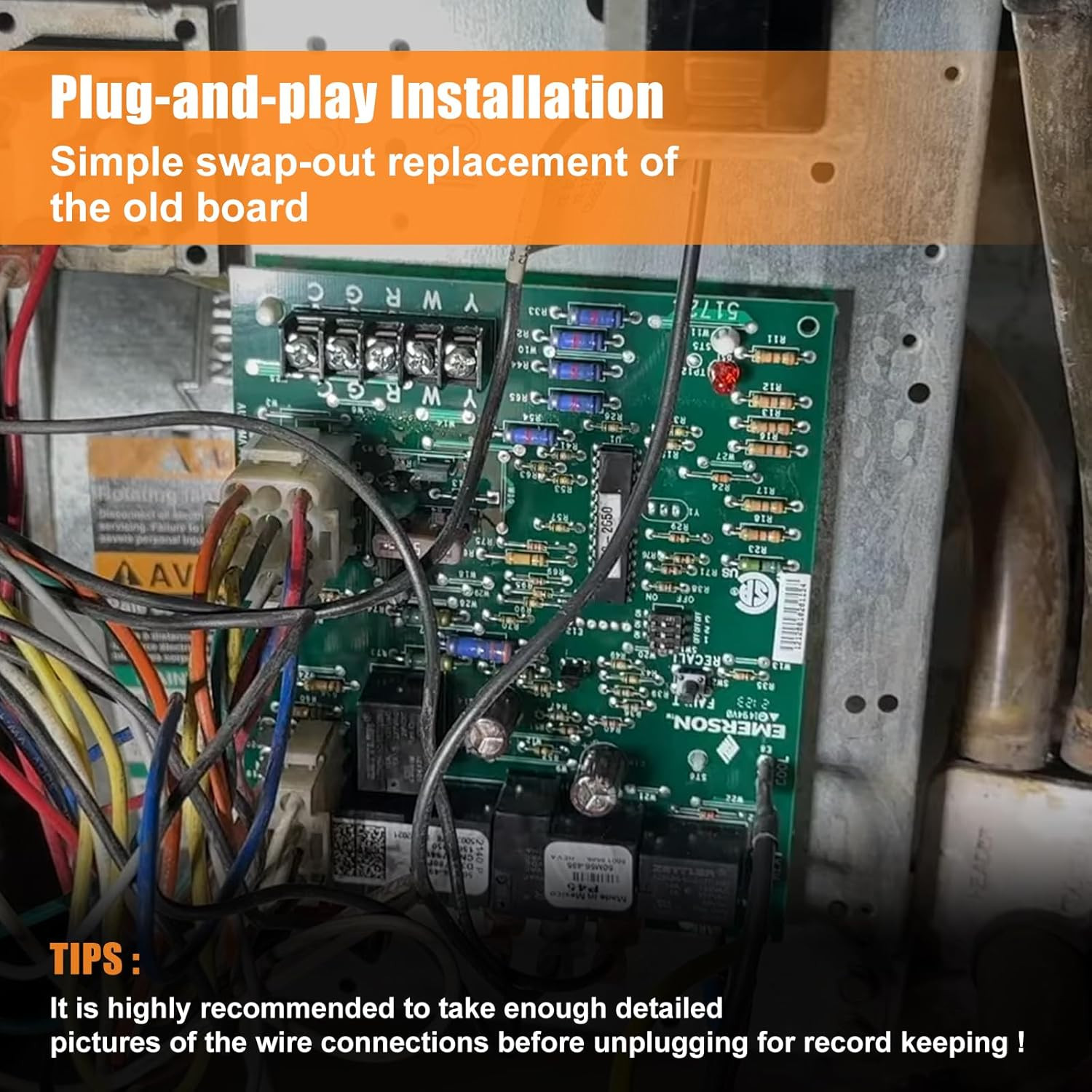 Furnace Control Circuit Board for Trane, White-Rodgers, American Standard