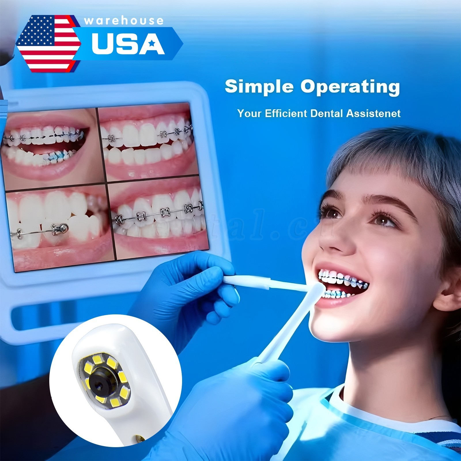 Wireless Dental Intraoral Oral Camera HD 1080p WIFI Endoscope teeth mirror IP67