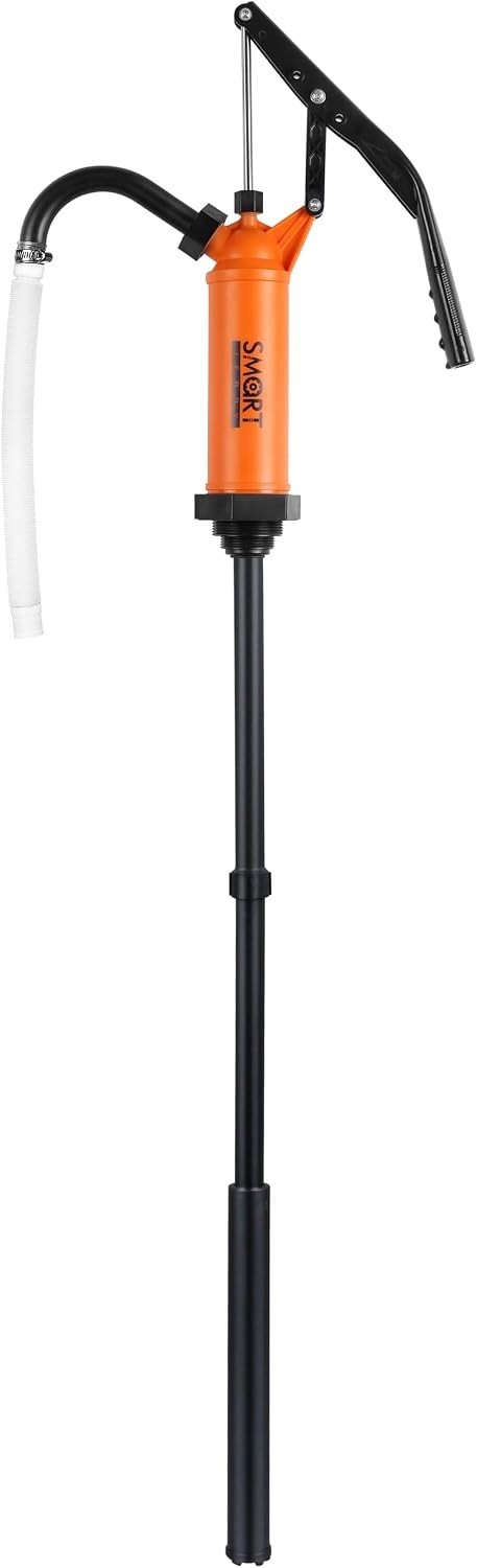 – 55 Gallon Drum Pump | Heavy Duty Manual Rain Barrel Pump for Water, DEF & Corr