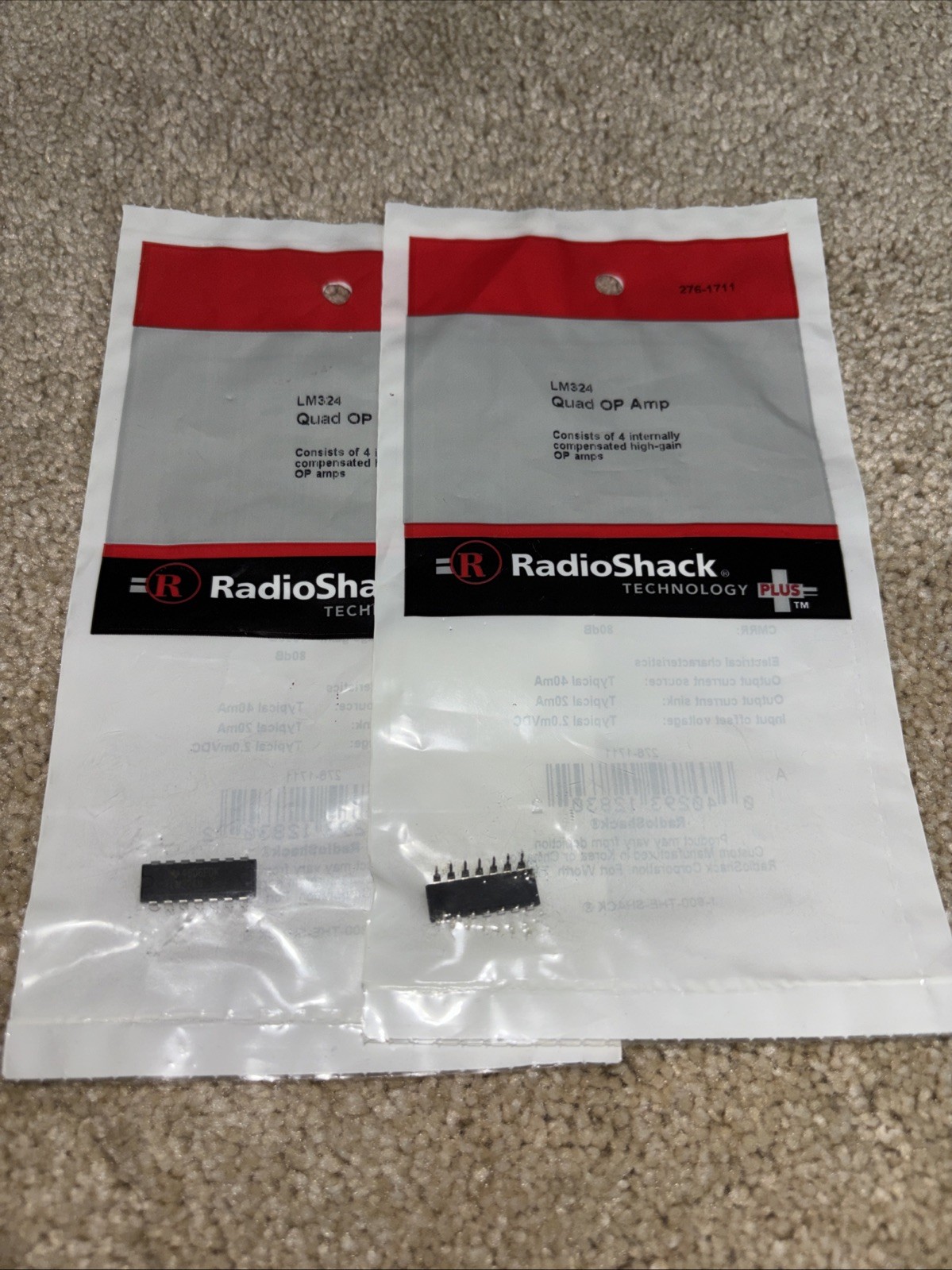 Radio Shack 276-1711 LM324 Quad OP Amp High Gain OP Amps
