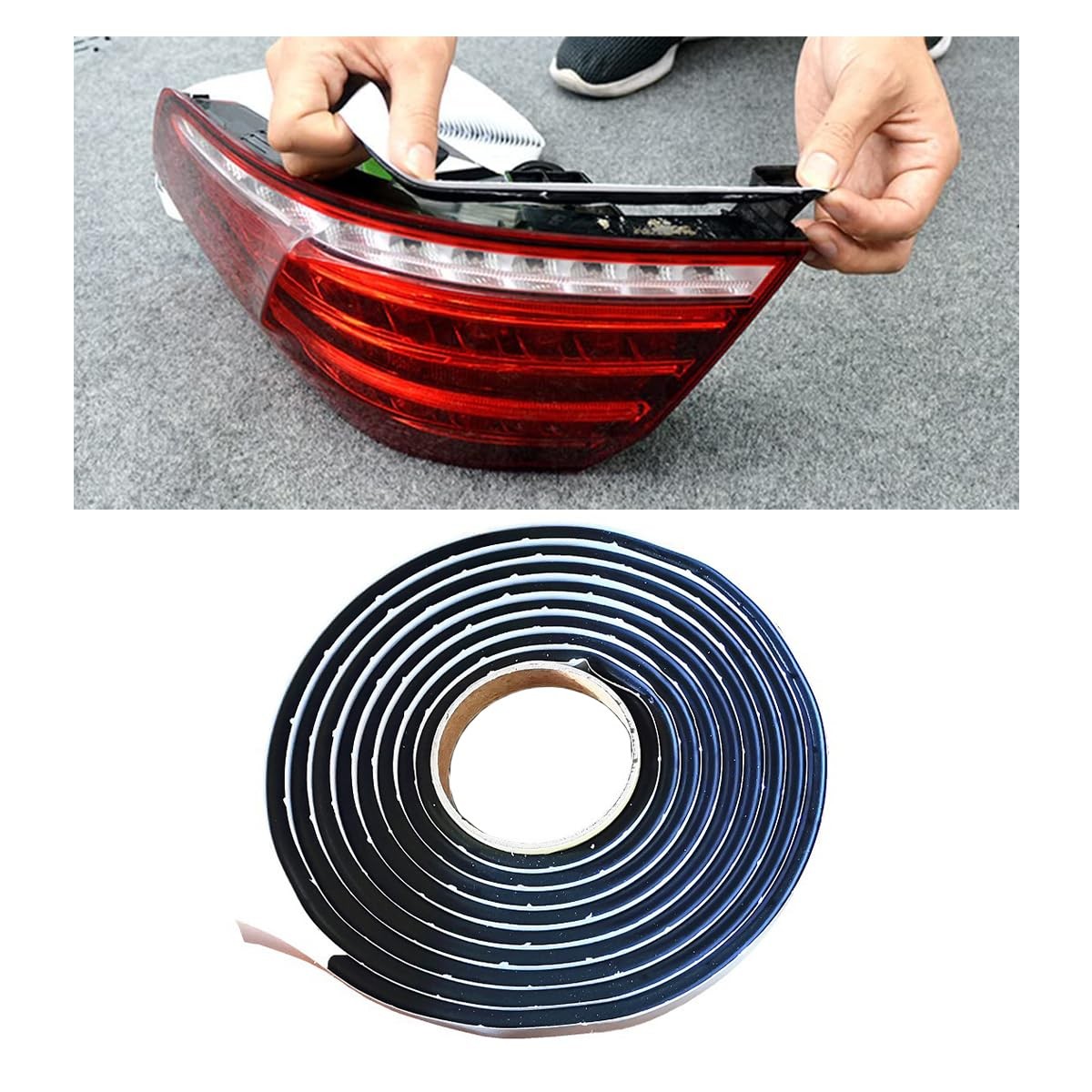 8MM×13Ft Butyl Rubber Sealant Tape, Waterproof Butyl Rope Putty Tape, Headlig…
