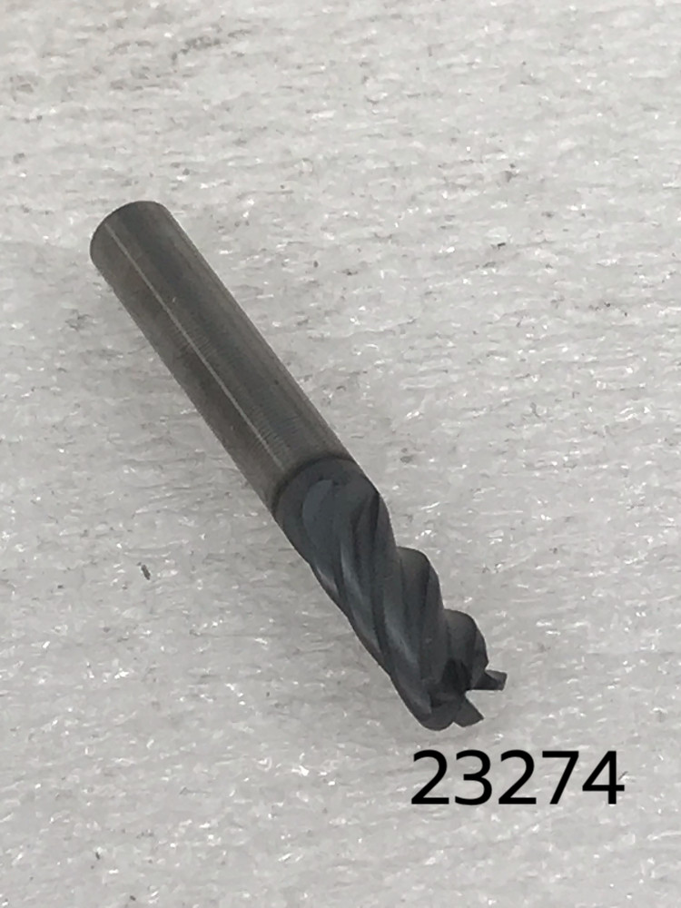 4 Flutes 8.0mm x 22.0mm x 64.0mm 2.0mm Radius GMX35 Gorilla Mlll Carbide EndMill