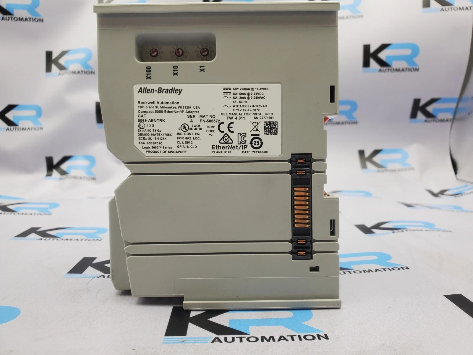 Allen Bradley 5069-AENTR /A CompactLogix 5000 Ethernet/IP Adapter