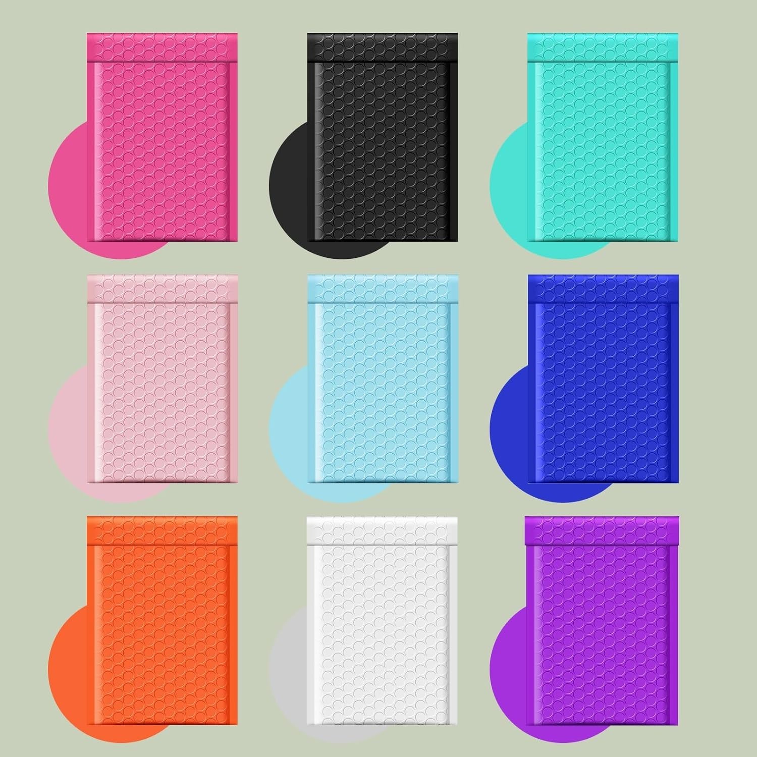200 Teal Bubble Mailers 4×8 Inches – Waterproof, Self-Seal & Padded for Shipping