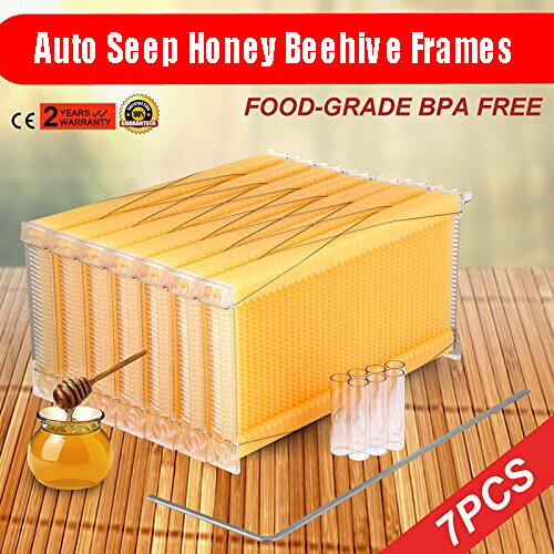 7pcs Auto Oozing Hive Beehives Beekeeping Frames for Brood Beekeeping Box House