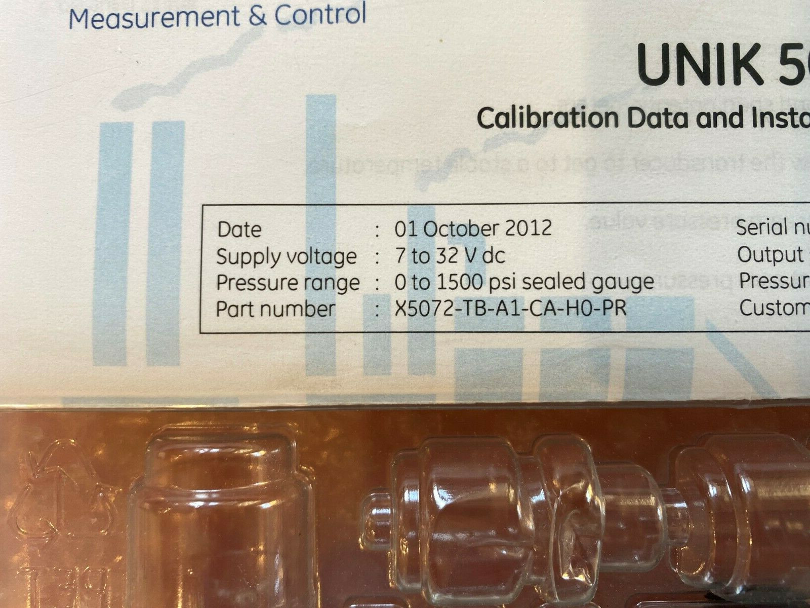 GE UNIK 5000 PRESSURE SENSOR *NEW IN BOX*