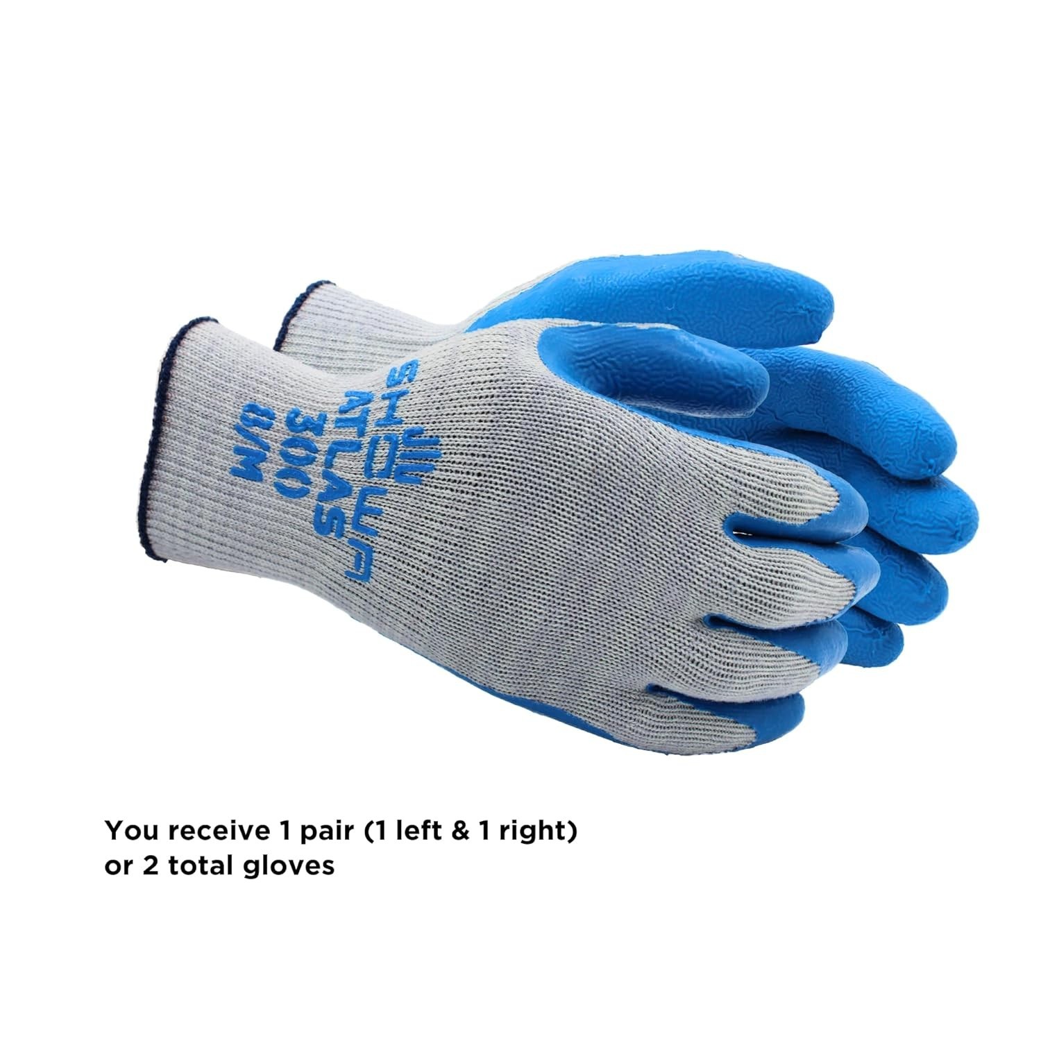 ATLAS Fit General Purpose Work Gloves, Small Pack of 4 – Water-Resistant Safety
