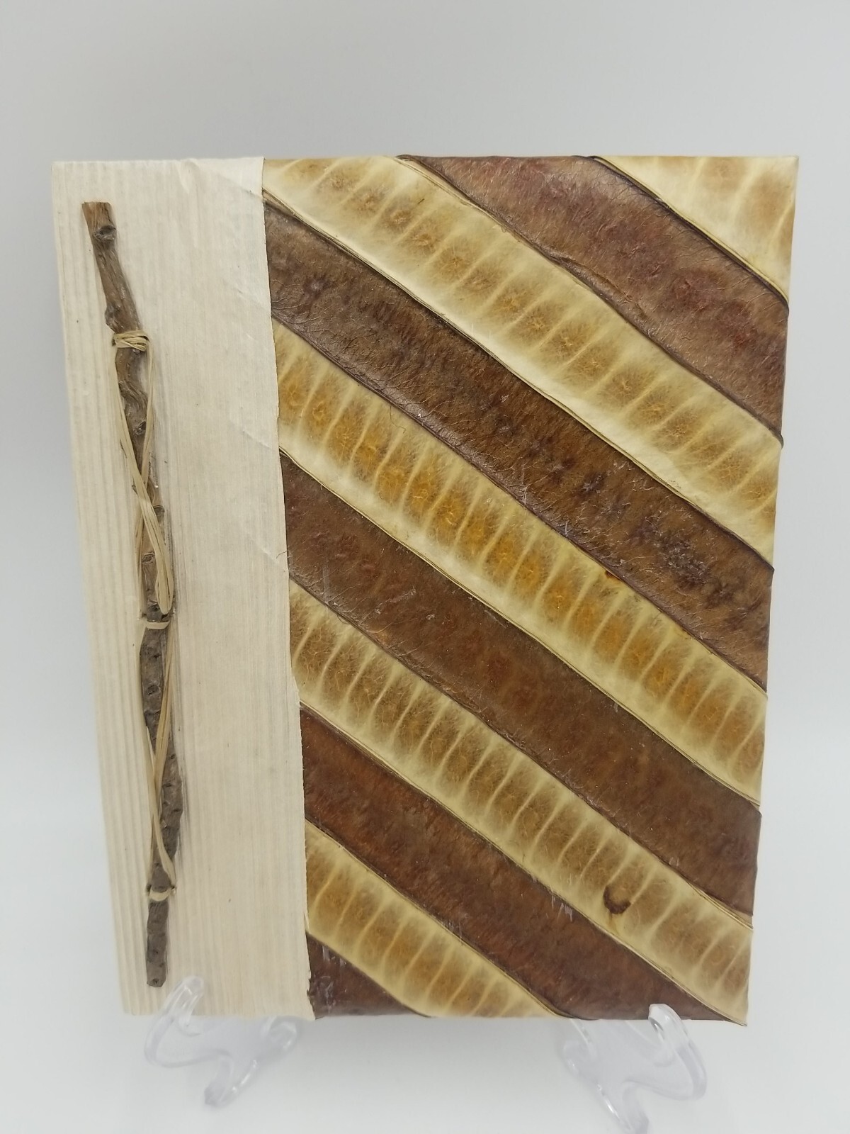 Natural Paper Leaves Cover w/Recycled Paper Notebook/Scrapbook Indonesia