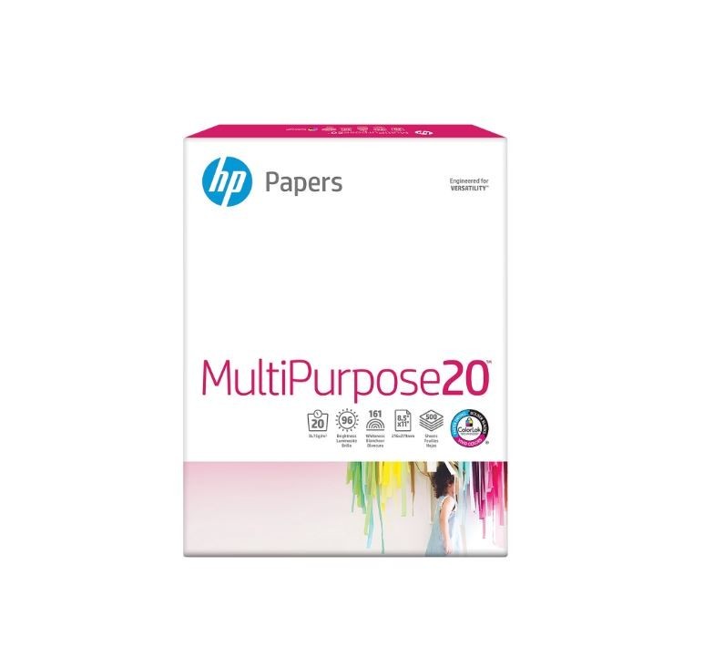 HP Multipurpose Paper, 500 Sheets , Letter ,8.5 x 11 in, HPM1120R.