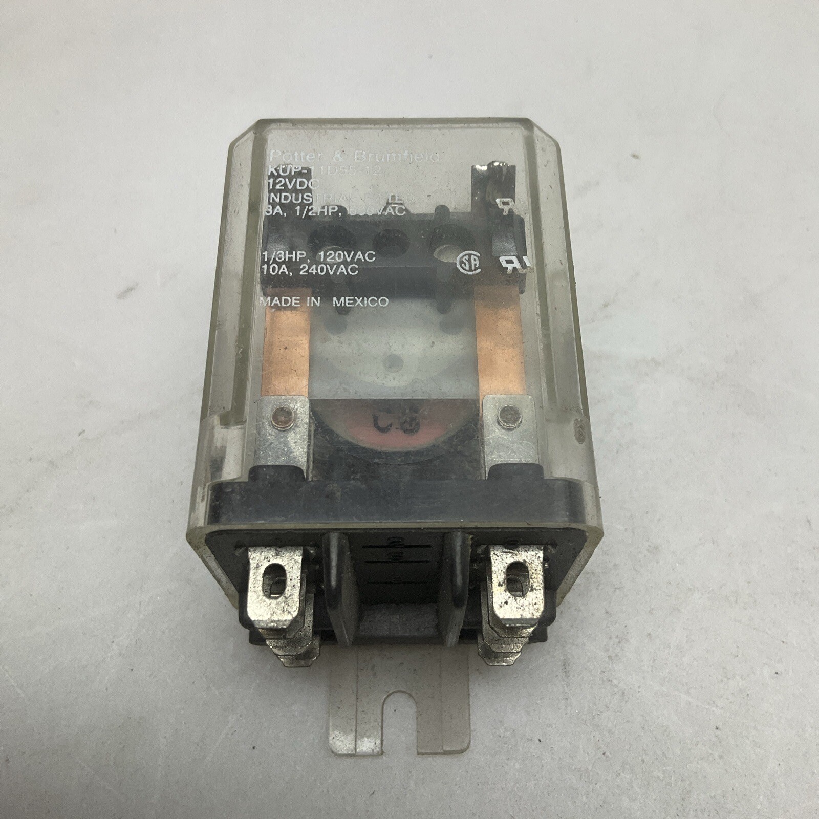 3 Pack Potter And Brumfield KUP-11D55-12 Panel Relay 3 Amp 1/2HP 600V AC 8 Pin