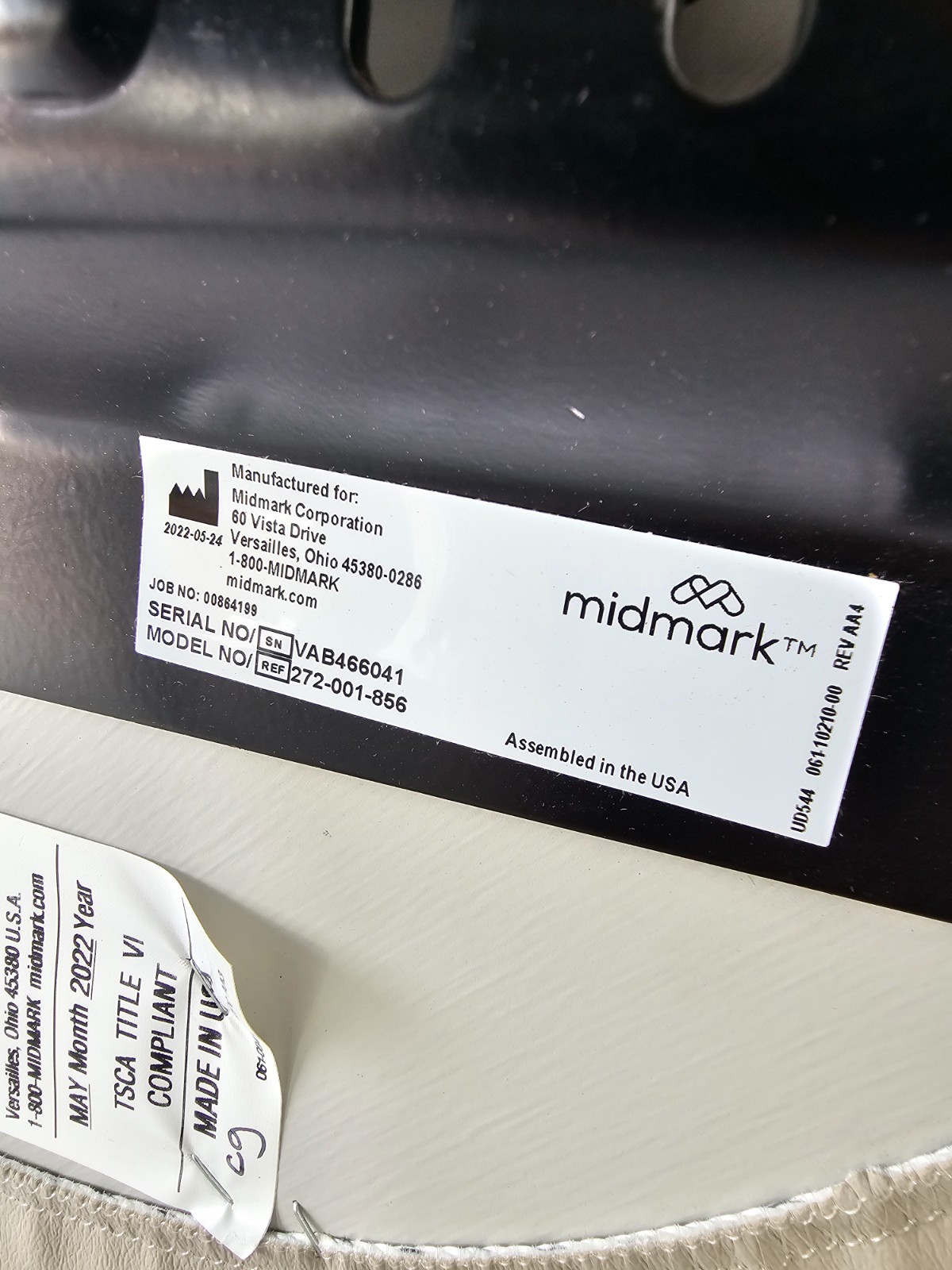 Midmark Ritter 272 Air Lift Exam Physician Doctor Medical Rolling Stool