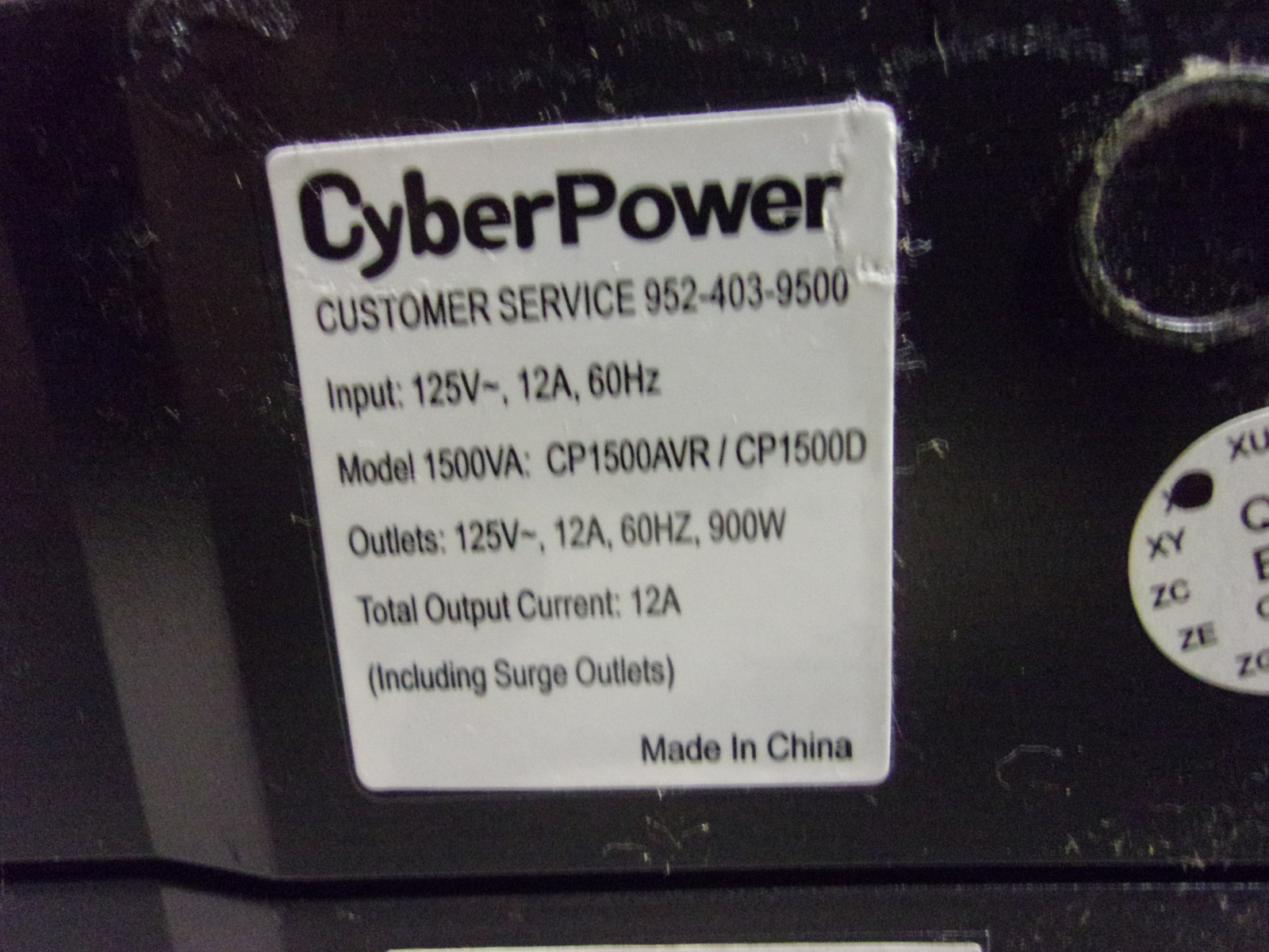 Cyber Power 1500AVR Model 1500VA CP1500AVR.CO1500D *FREE SHIPPING*