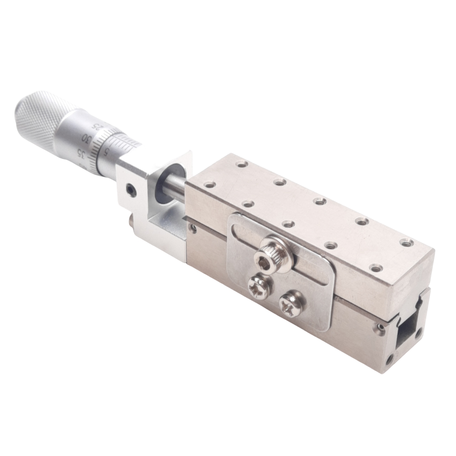 Single Axis Linear Micrometer Stage, 50x15mm, 13mm Travel, 0.01mm Graduation