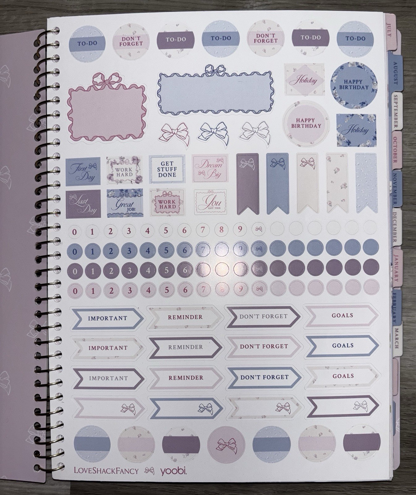 LoveShackFancy x Target – Yoobi Blooming Heirloom Monthly & Weekly Planner