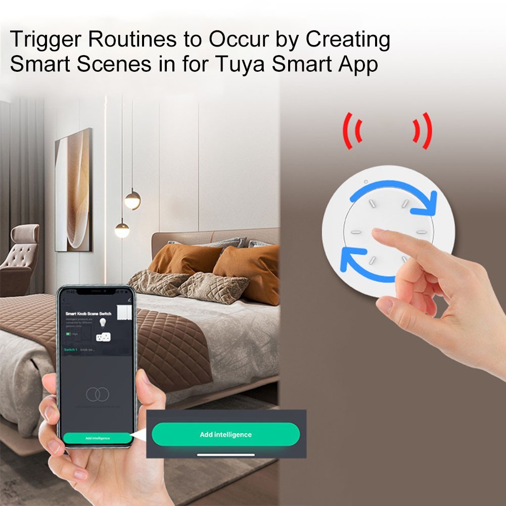 For Zigbee Compatible Smart Knob Dimming Switch For Any Room In Your Home