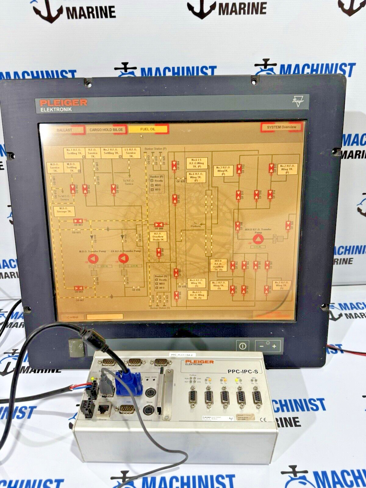PLEIGER ELEKTRONIK SONTHEIM PPC-IPC-S WITH MT219 nautic 24 display