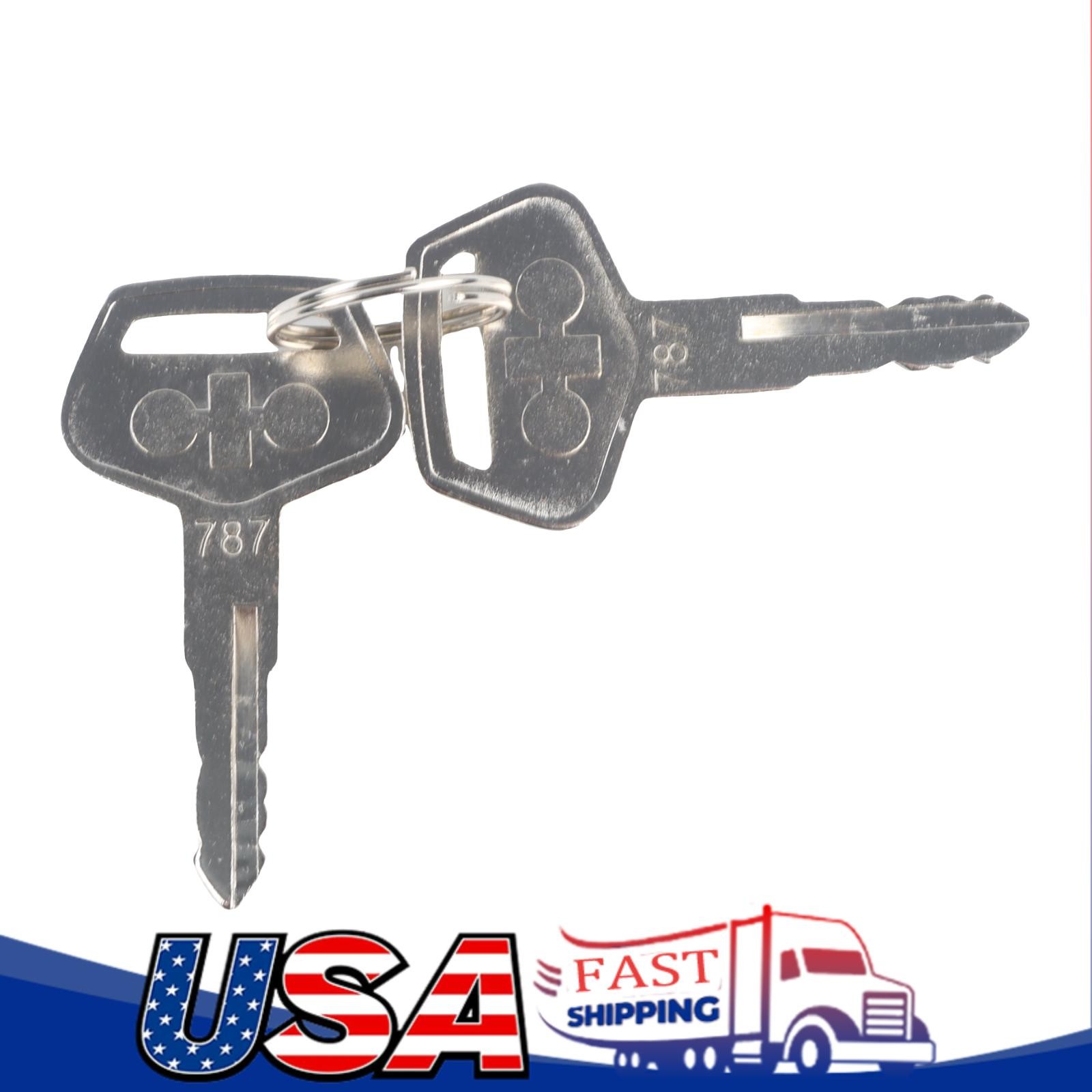 OEM #787 Key For Komatsu Excavator Heavy Equipment 2PACK