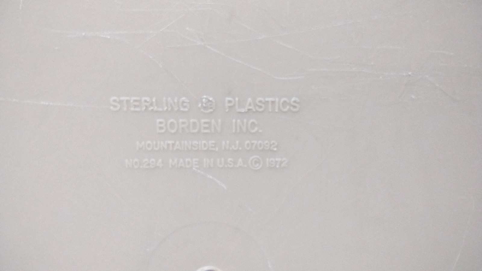 Vintage Sterling Plastics Company Tan jumbo File Folder Box Storage USA 1970s 2