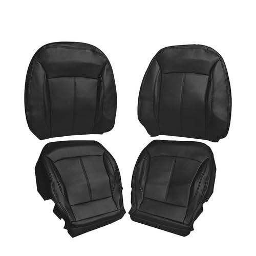 Perforated Leather Seat Covers Full Set Black Buick Lacrosse 2010-2013 Front