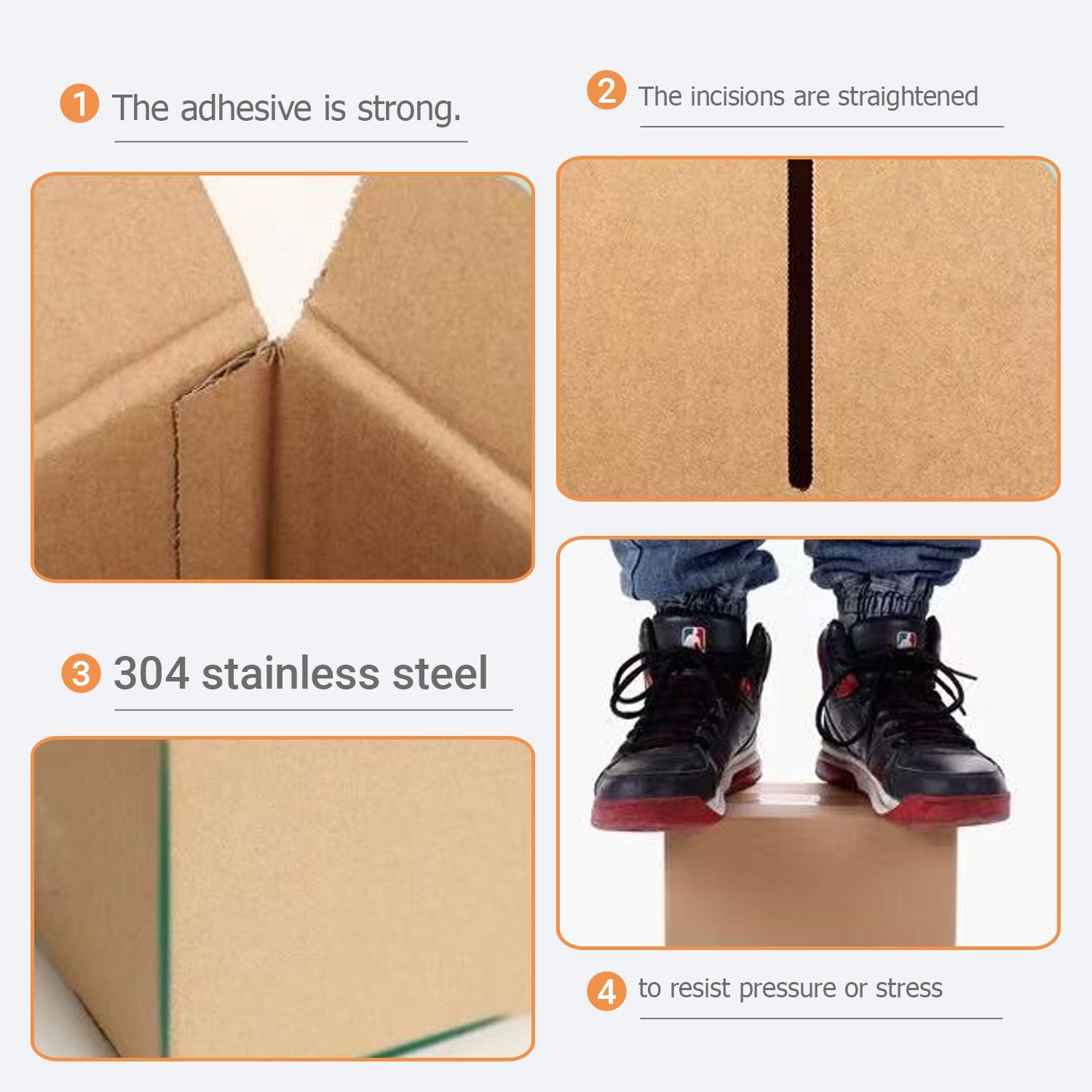 25pcs pack 10″ x 8″ x 6″ Shipping Packing corrugated cardboard boxes color logo